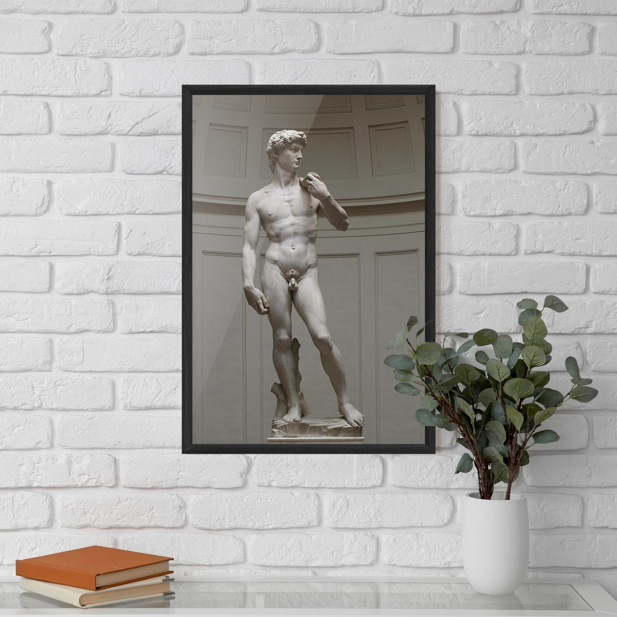 Poster Înrămat Michelangelo Statue mockup 5