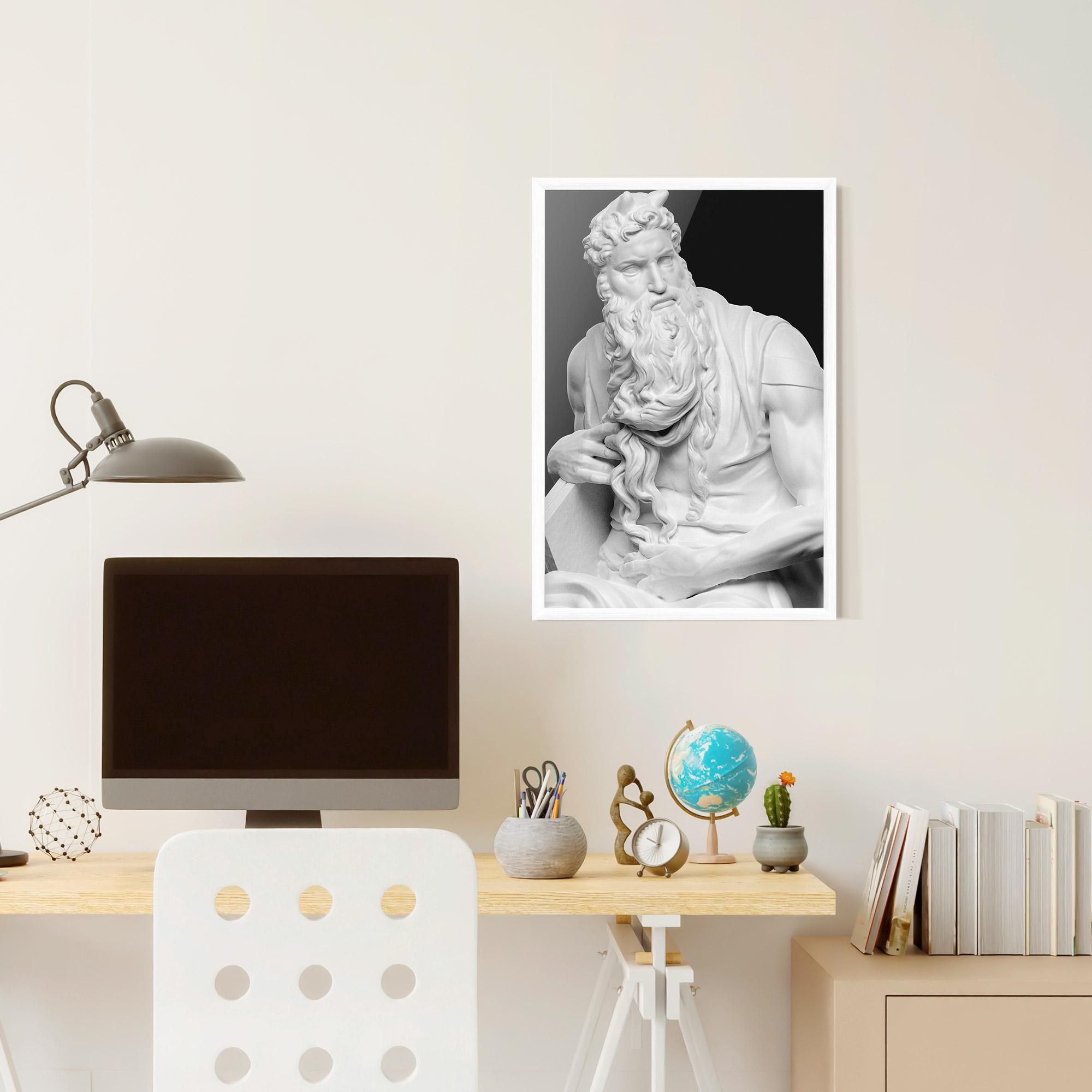 Poster Înrămat Moses Statue mockup 6