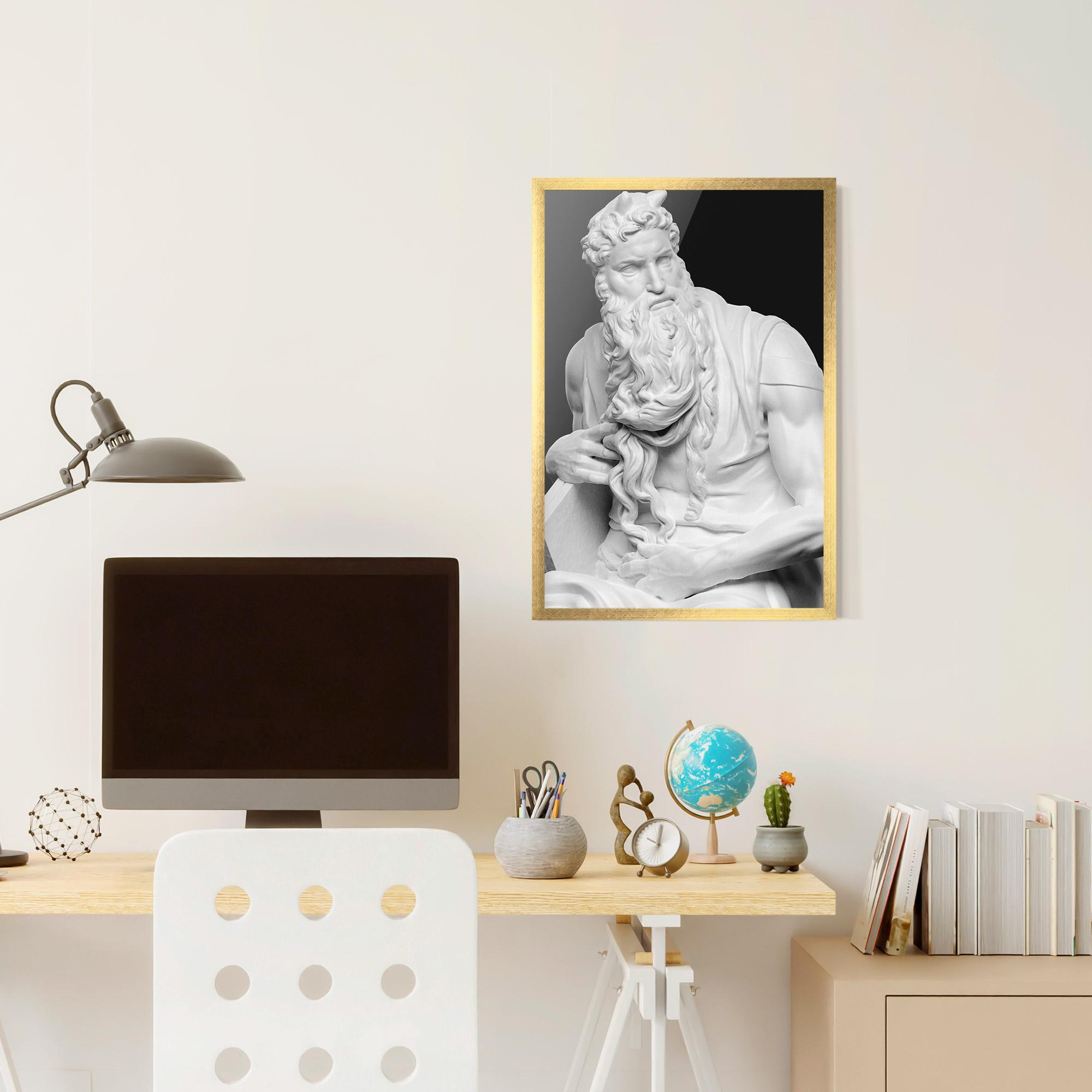 Poster Înrămat Moses Statue mockup 6