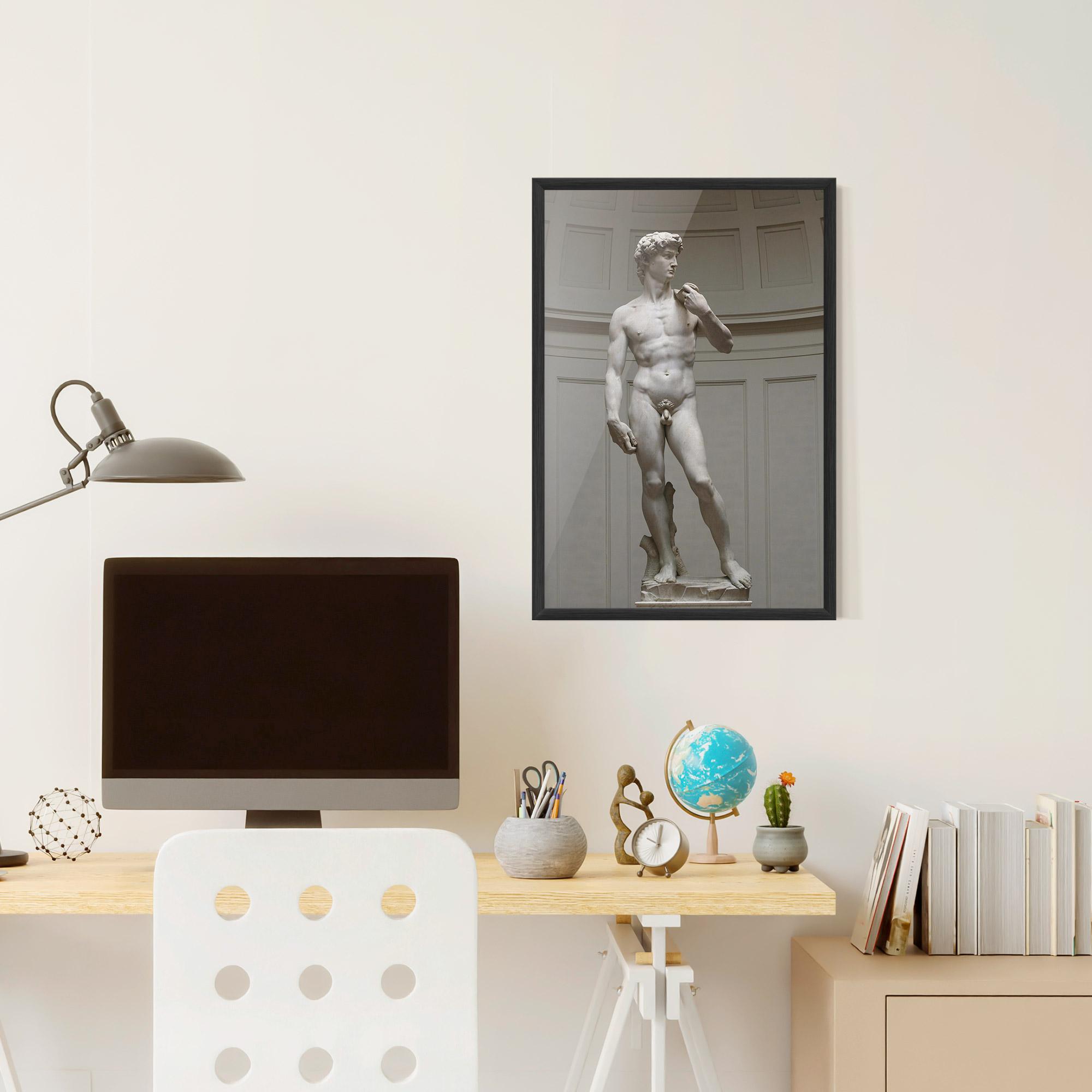 Poster Înrămat Michelangelo Statue mockup 6