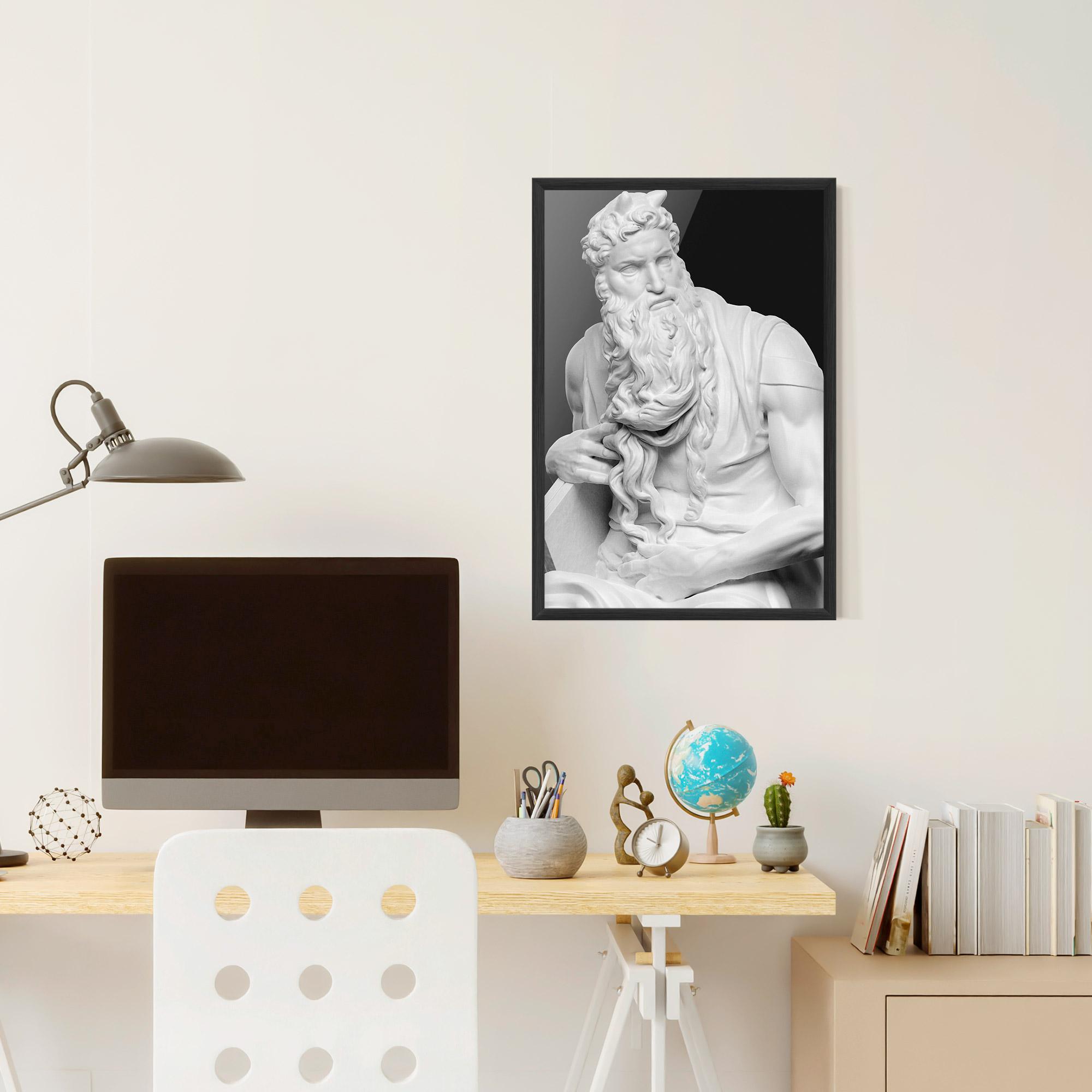 Poster Înrămat Moses Statue mockup 6