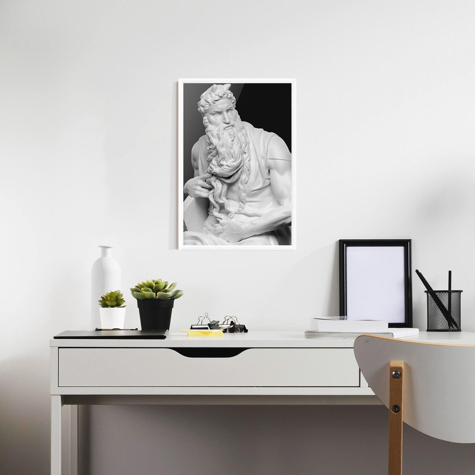 Poster Înrămat Moses Statue mockup 7