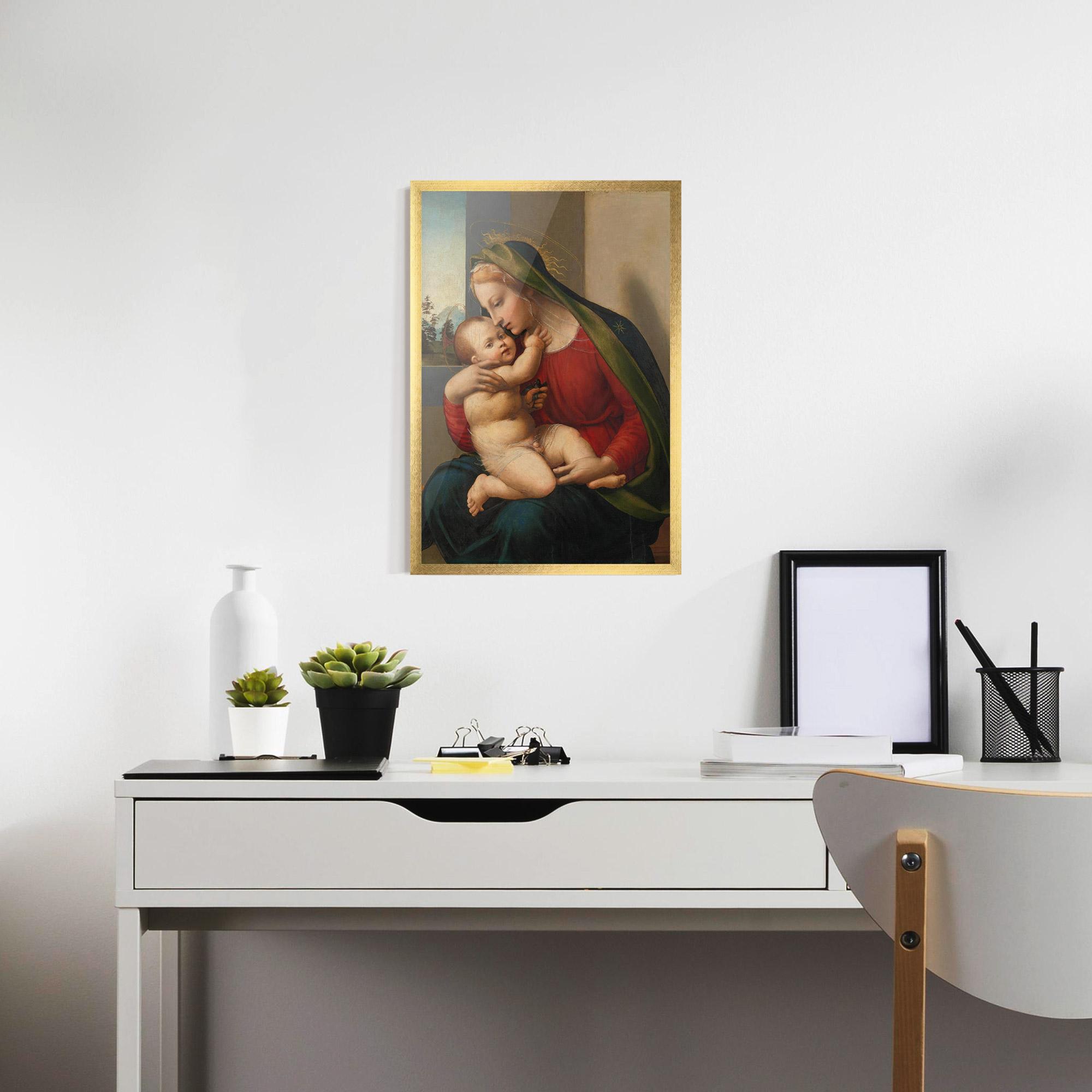 Poster Înrămat Madonna And Child mockup 7