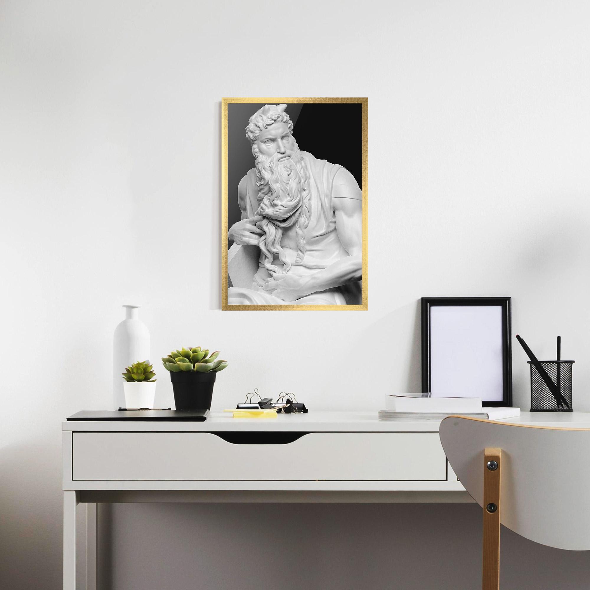Poster Înrămat Moses Statue mockup 7