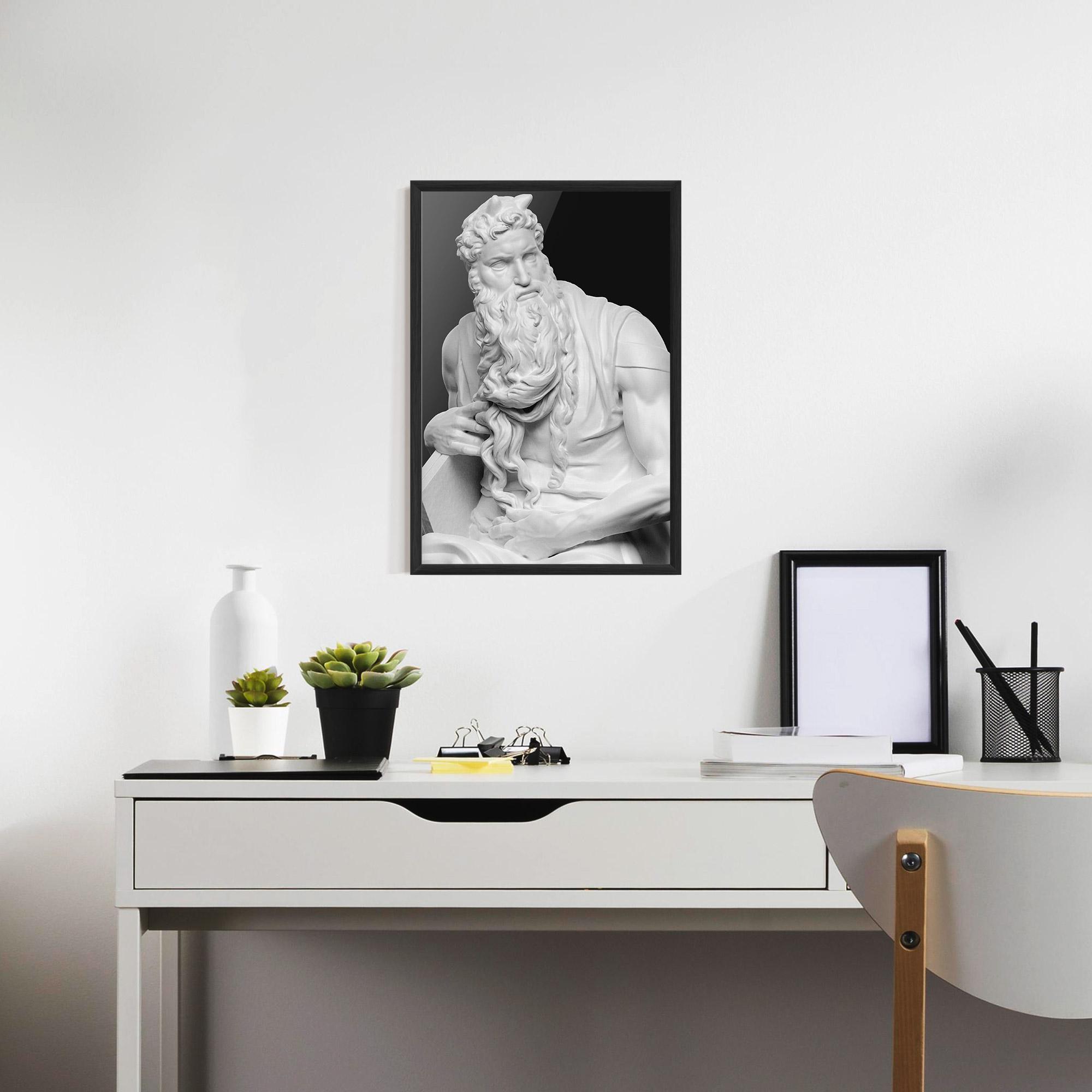 Poster Înrămat Moses Statue mockup 7