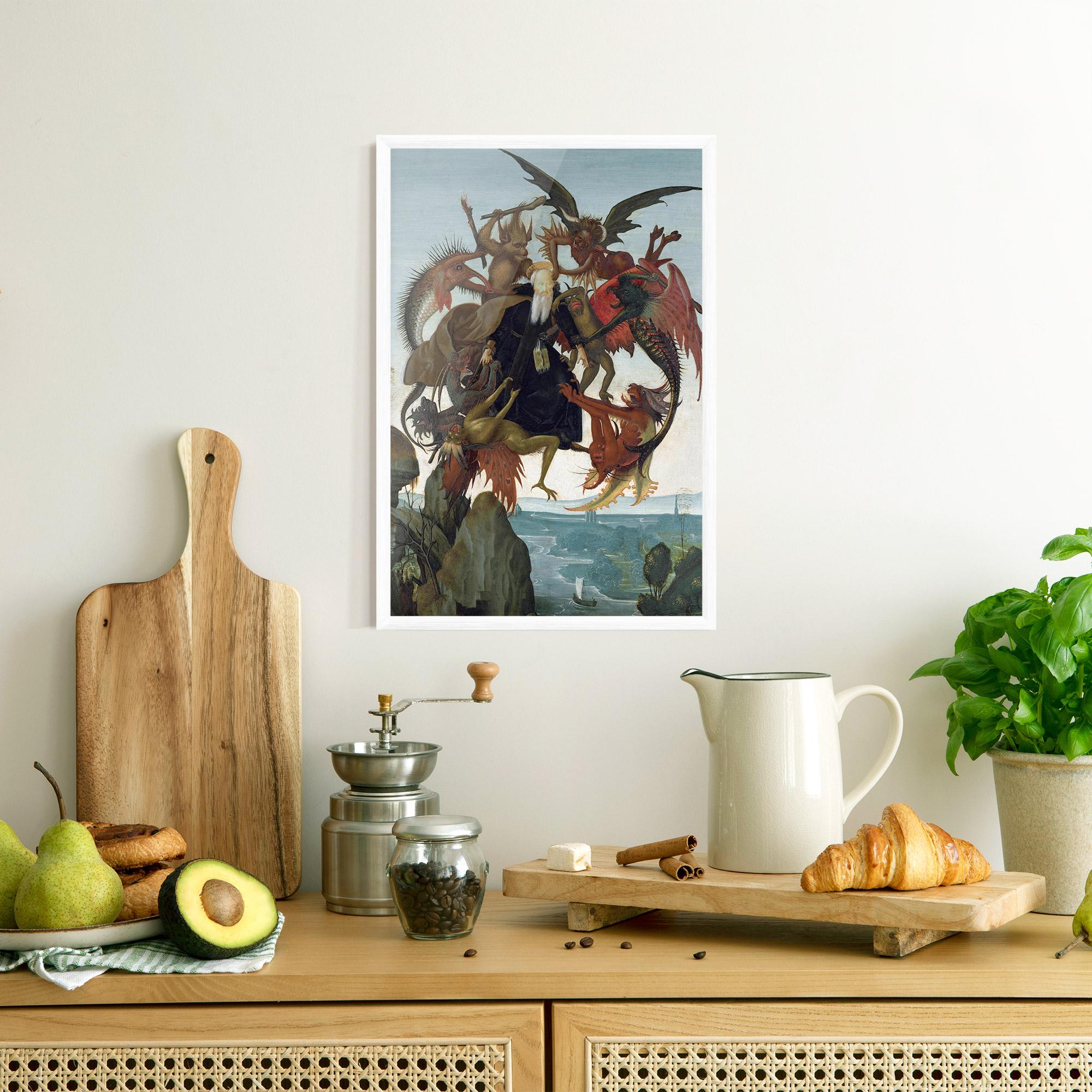 Poster Înrămat Torment Of Saint mockup 8