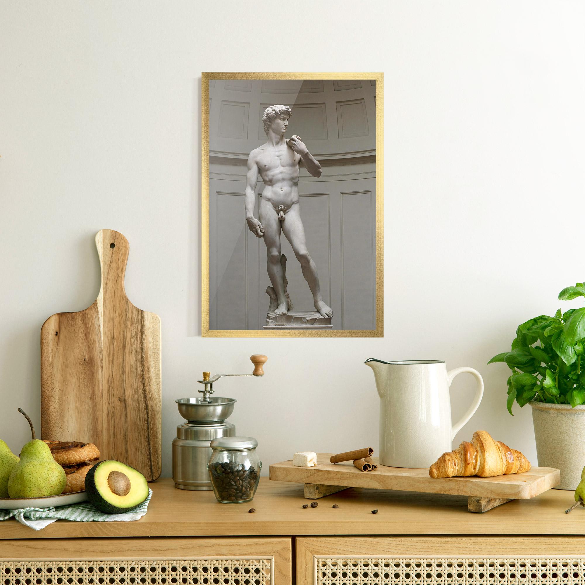 Poster Înrămat Michelangelo Statue mockup 8