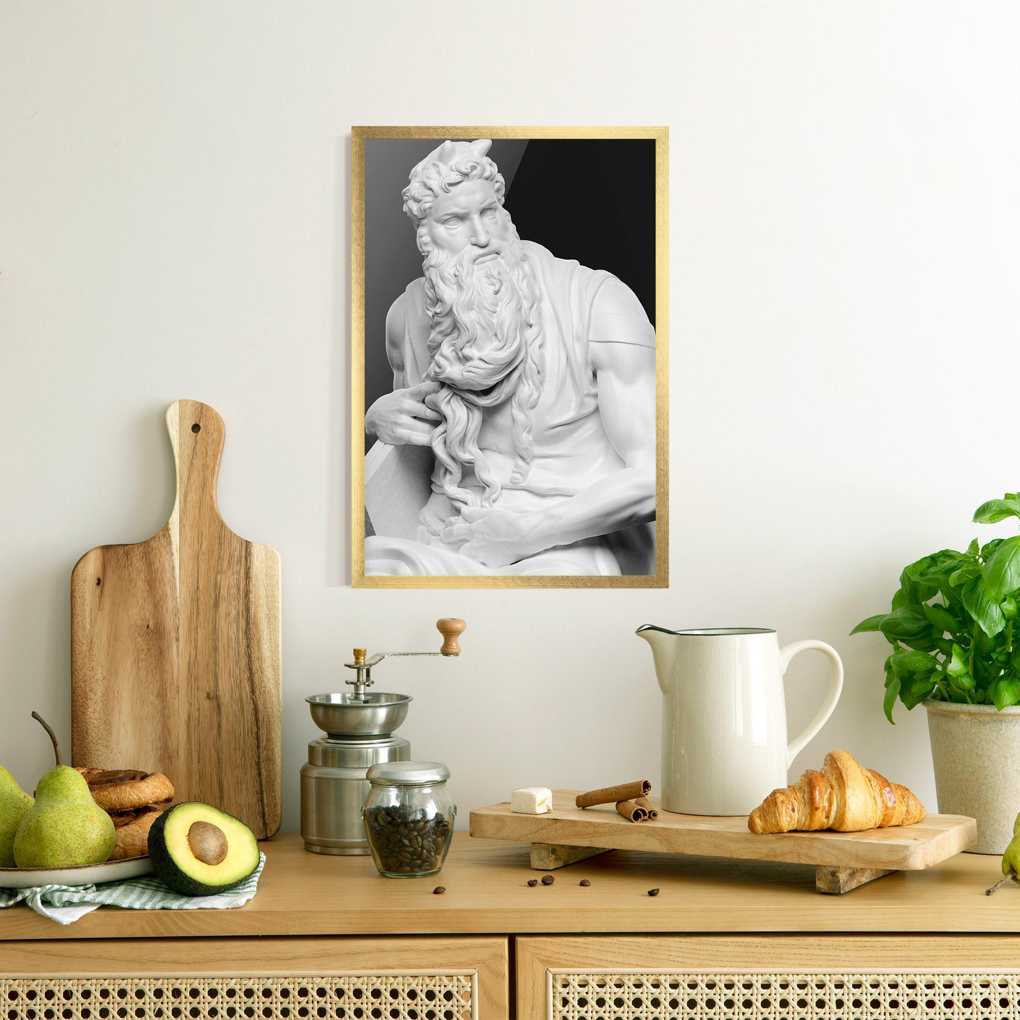 Poster Înrămat Moses Statue mockup 8