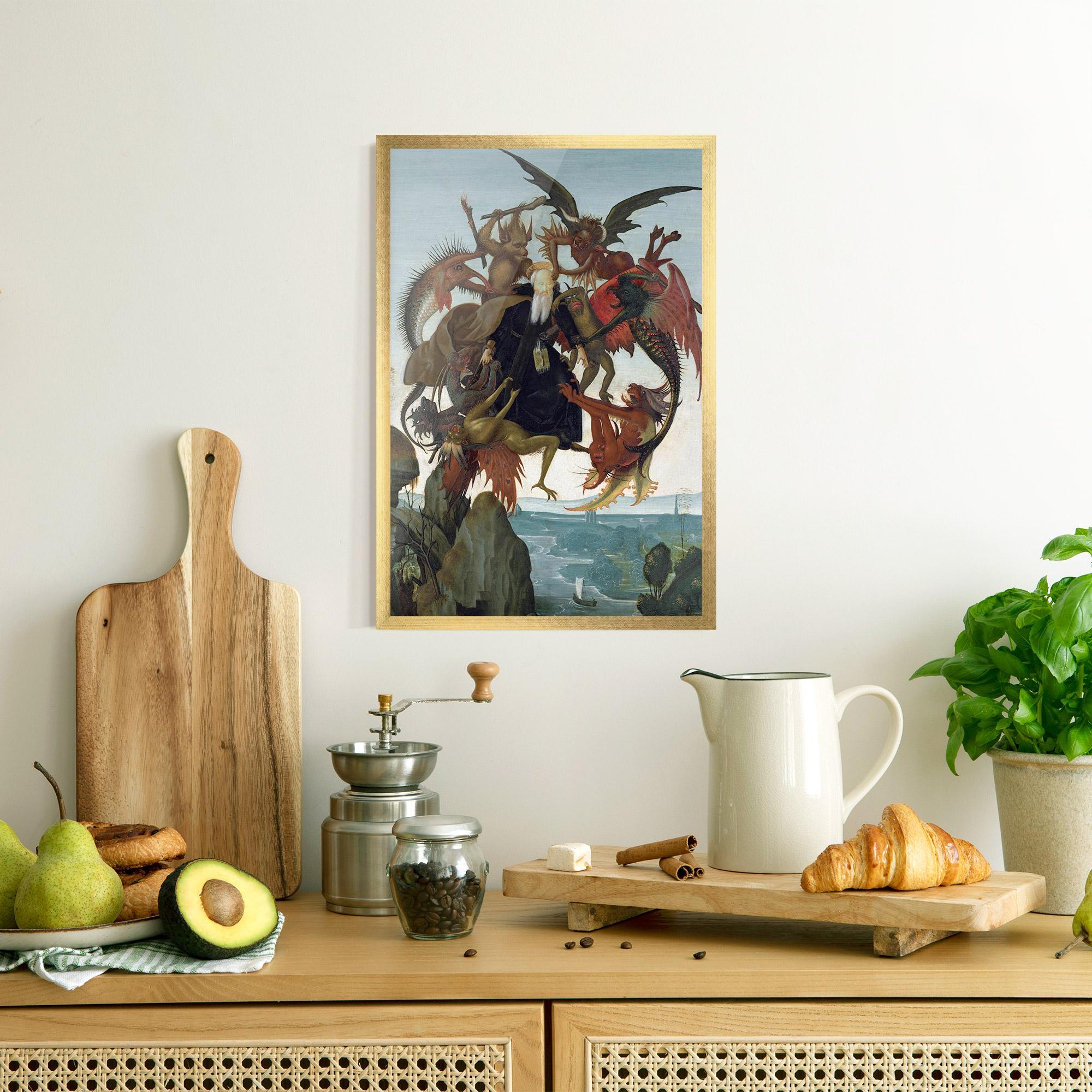 Poster Înrămat Torment Of Saint mockup 8