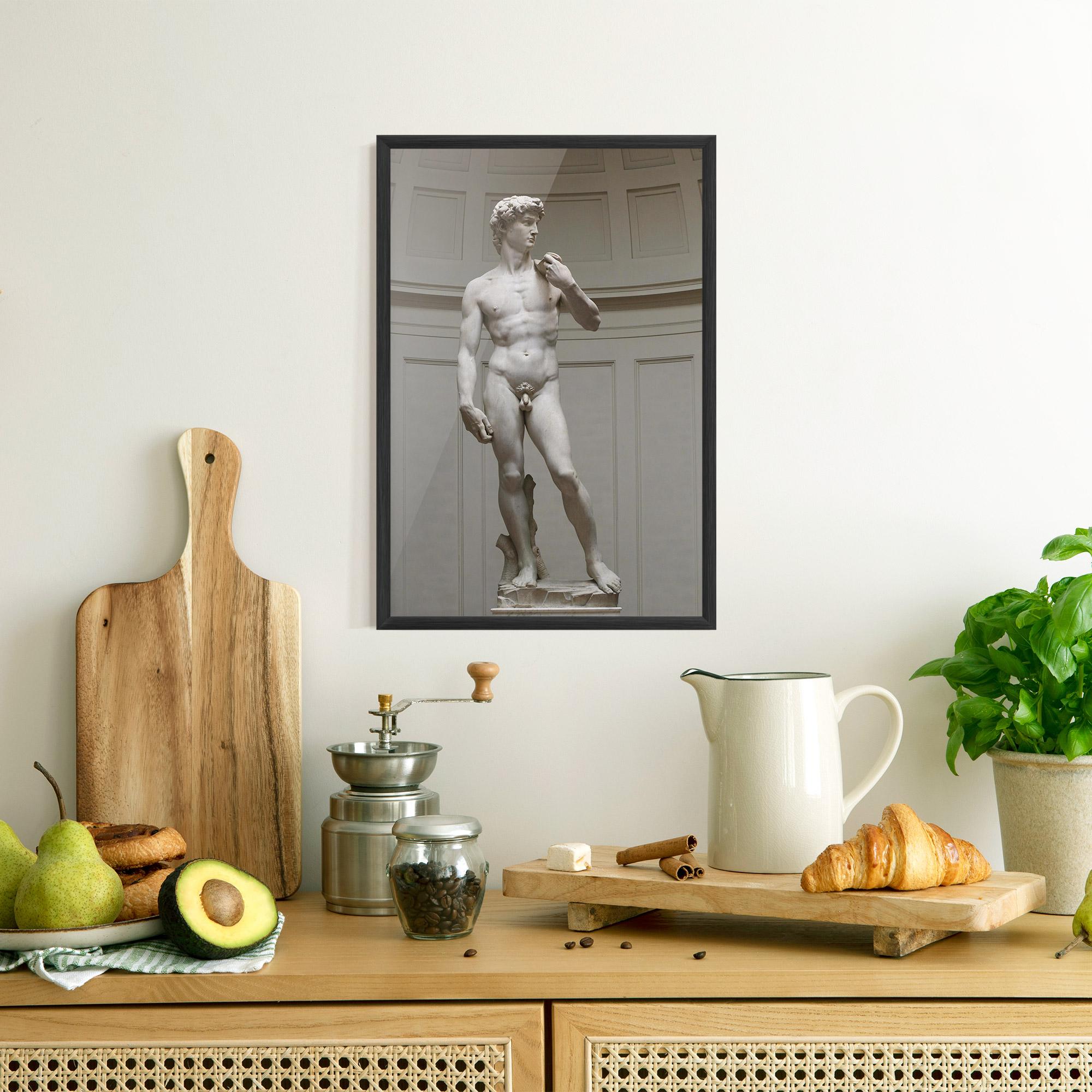 Poster Înrămat Michelangelo Statue mockup 8