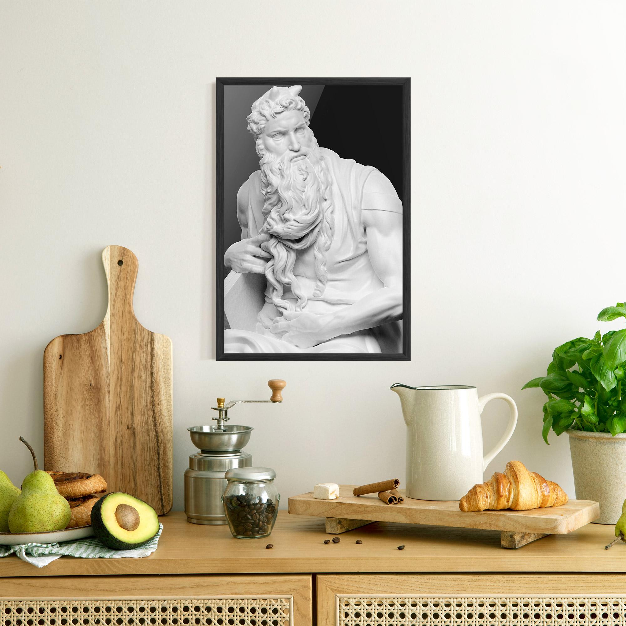 Poster Înrămat Moses Statue mockup 8