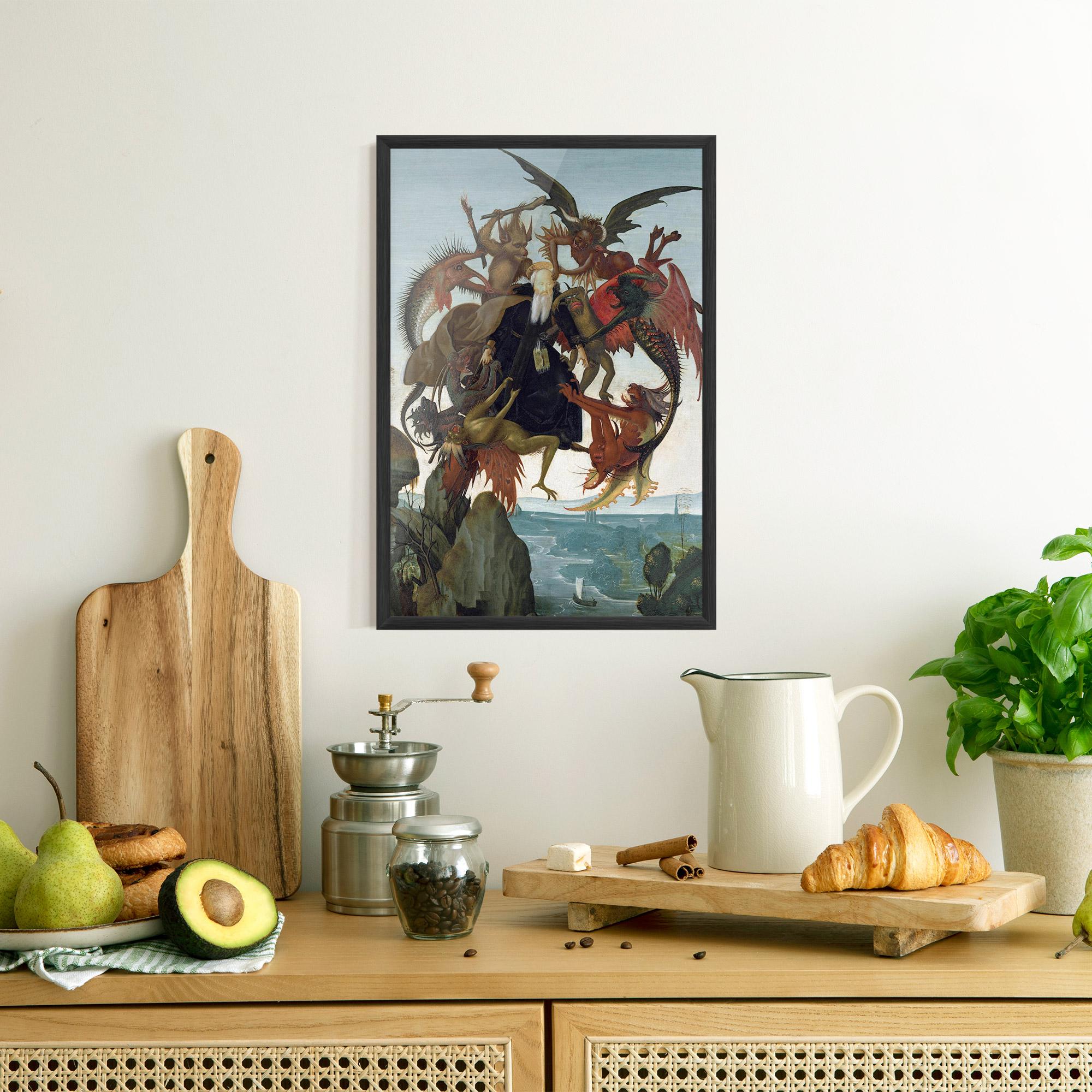 Poster Înrămat Torment Of Saint mockup 8