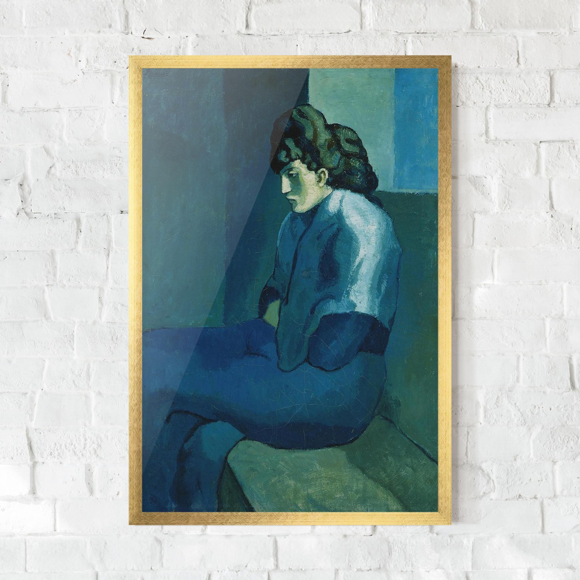 Poster Înrămat Femme Assise mockup 0