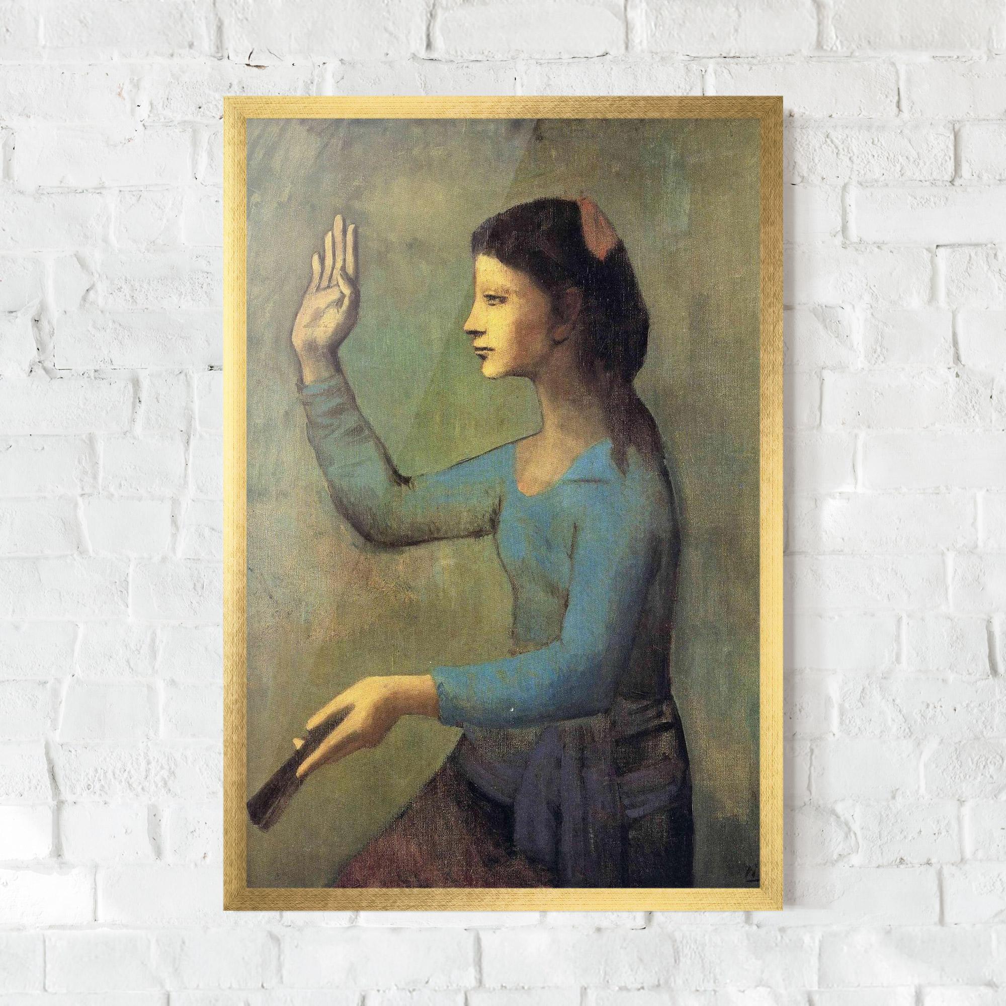 Poster Înrămat Lady With A Fan mockup 0