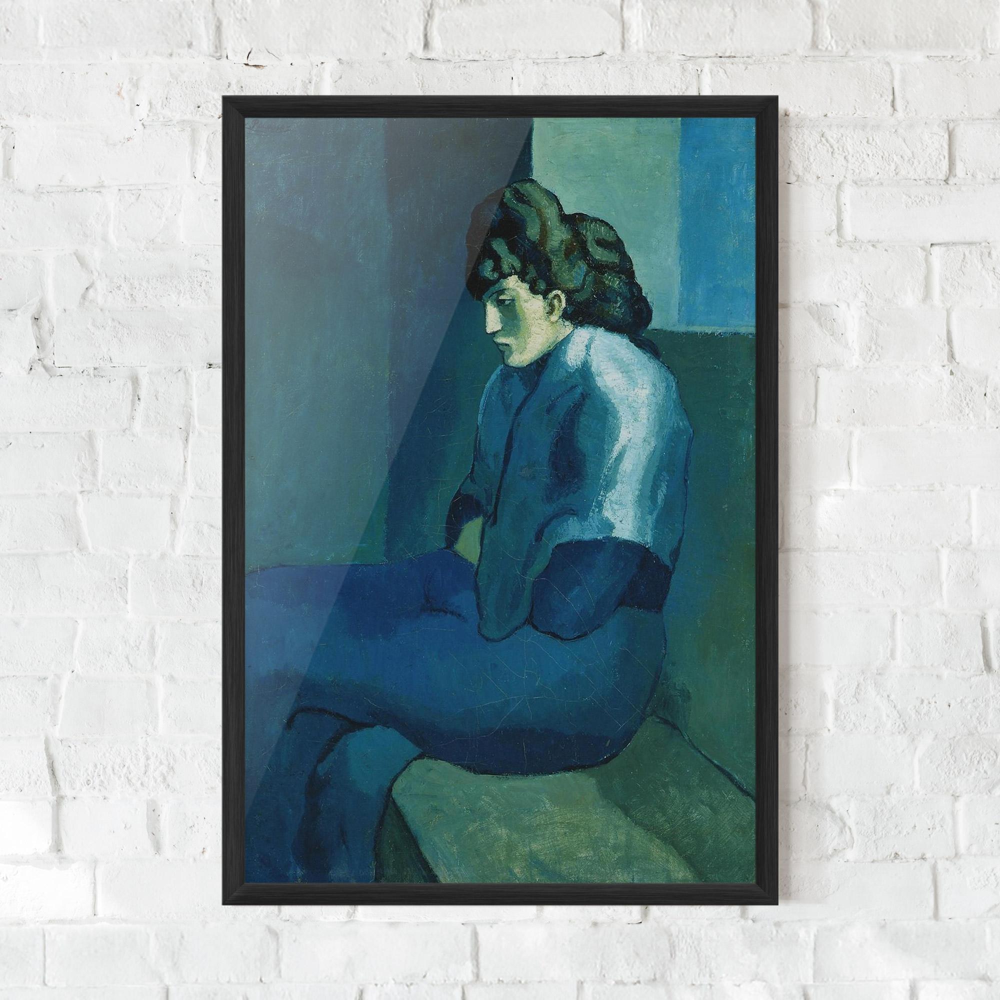 Poster Înrămat Femme Assise mockup 0