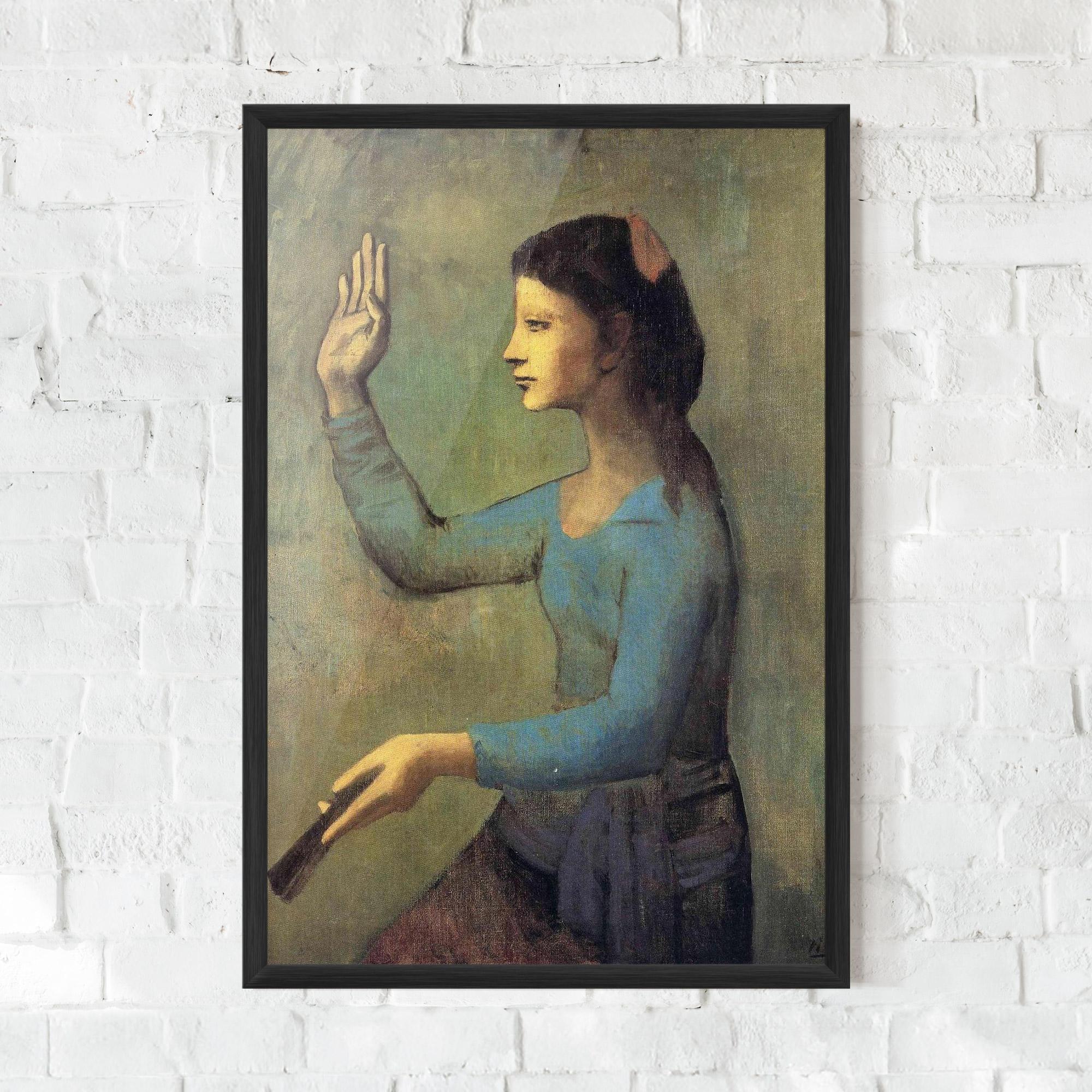 Poster Înrămat Lady With A Fan mockup 0