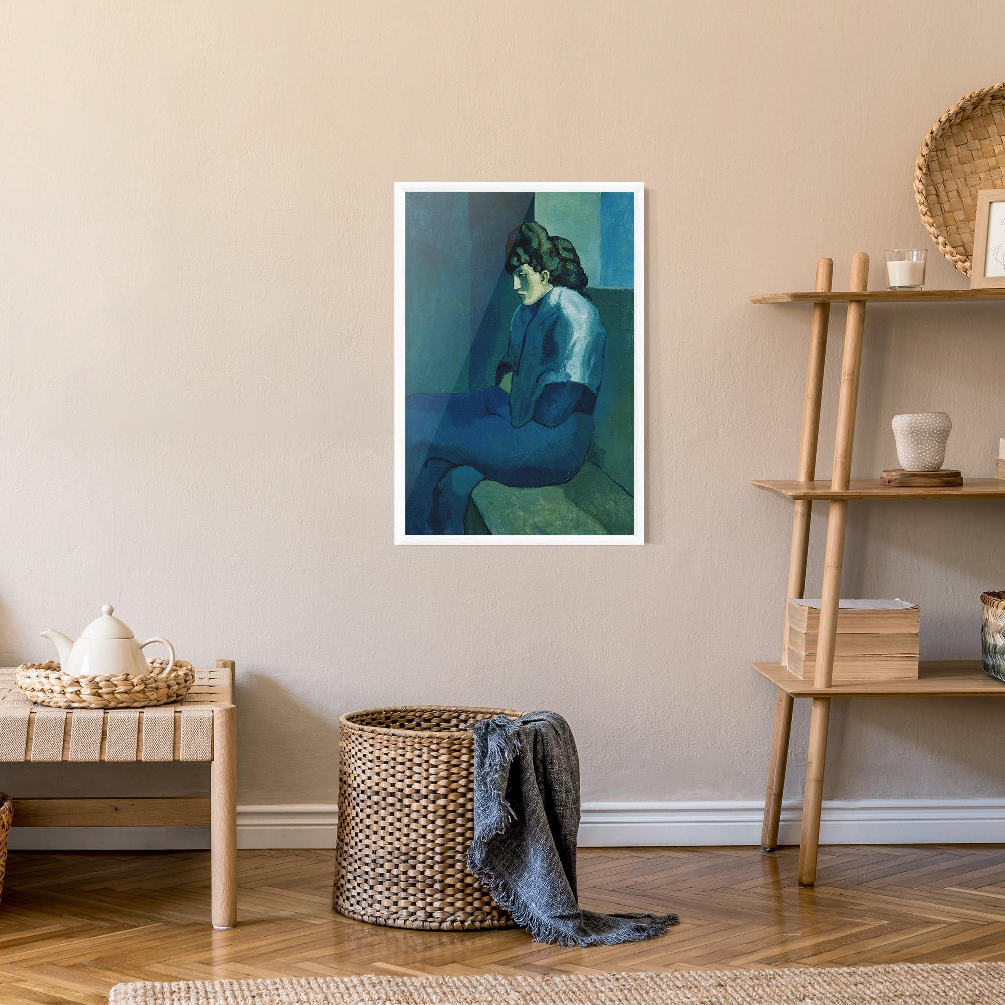 Poster Înrămat Femme Assise mockup 9
