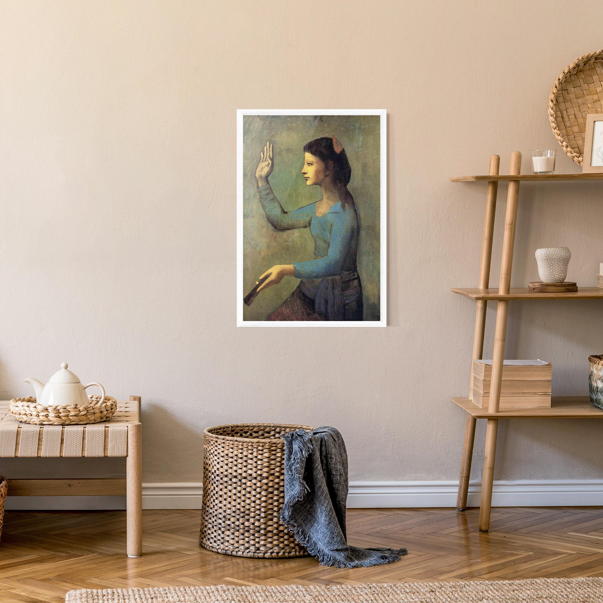 Poster Înrămat Lady With A Fan mockup 9