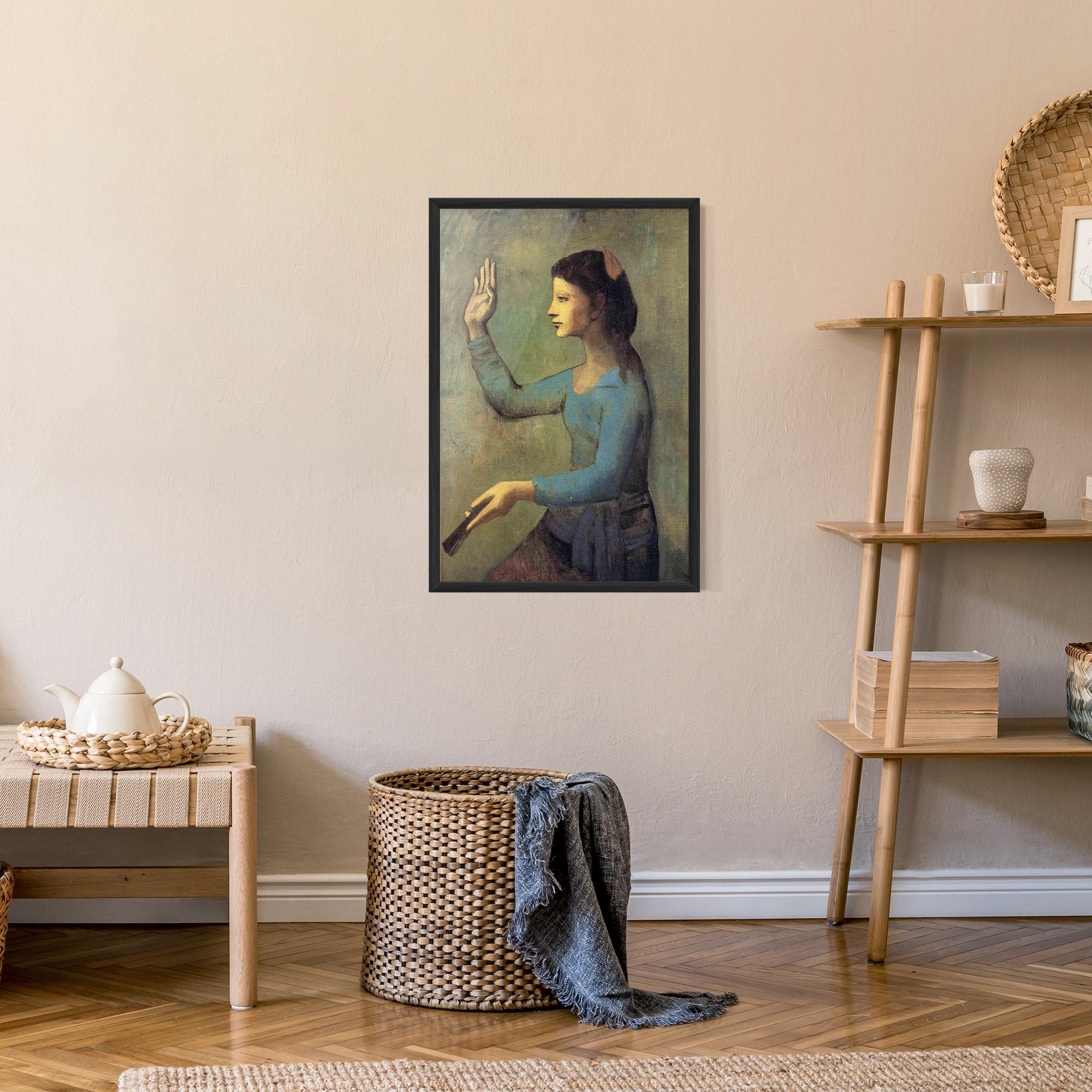 Poster Înrămat Lady With A Fan mockup 9