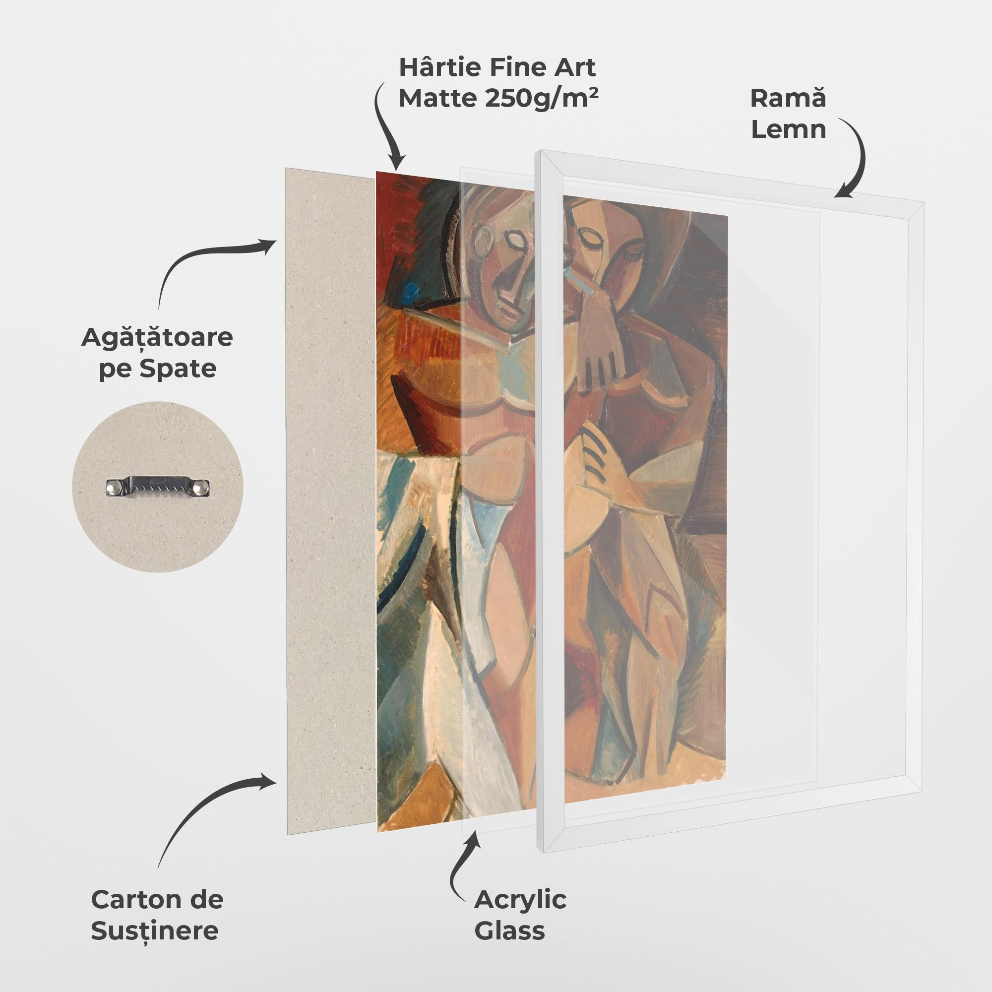 Poster Înrămat Friendship Two Nudes mockup 1