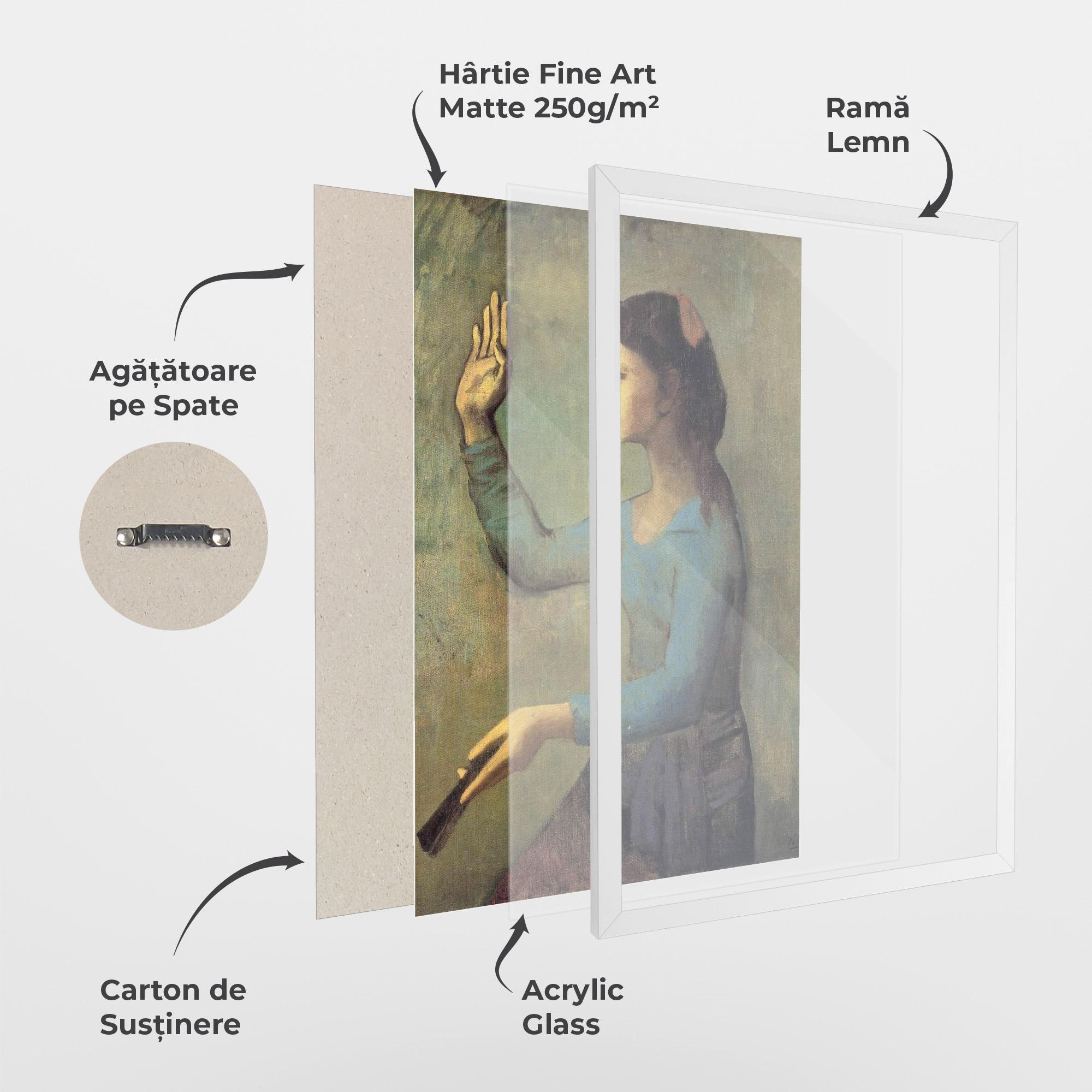 Poster Înrămat Lady With A Fan mockup 1