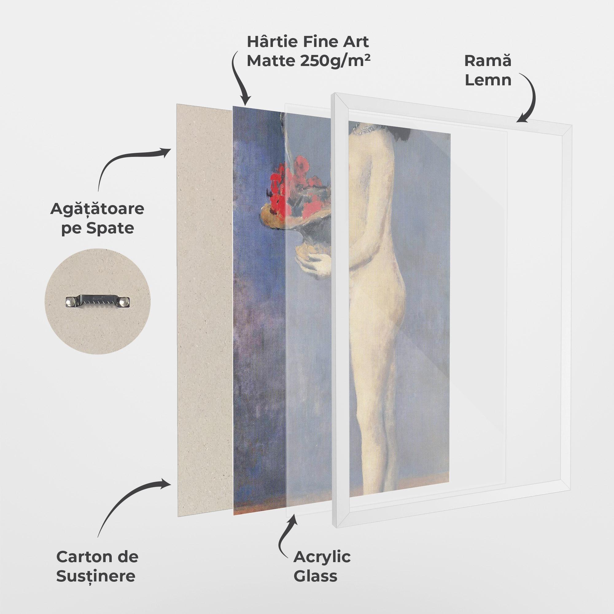 Poster Înrămat Le Panier Fleuri mockup 1