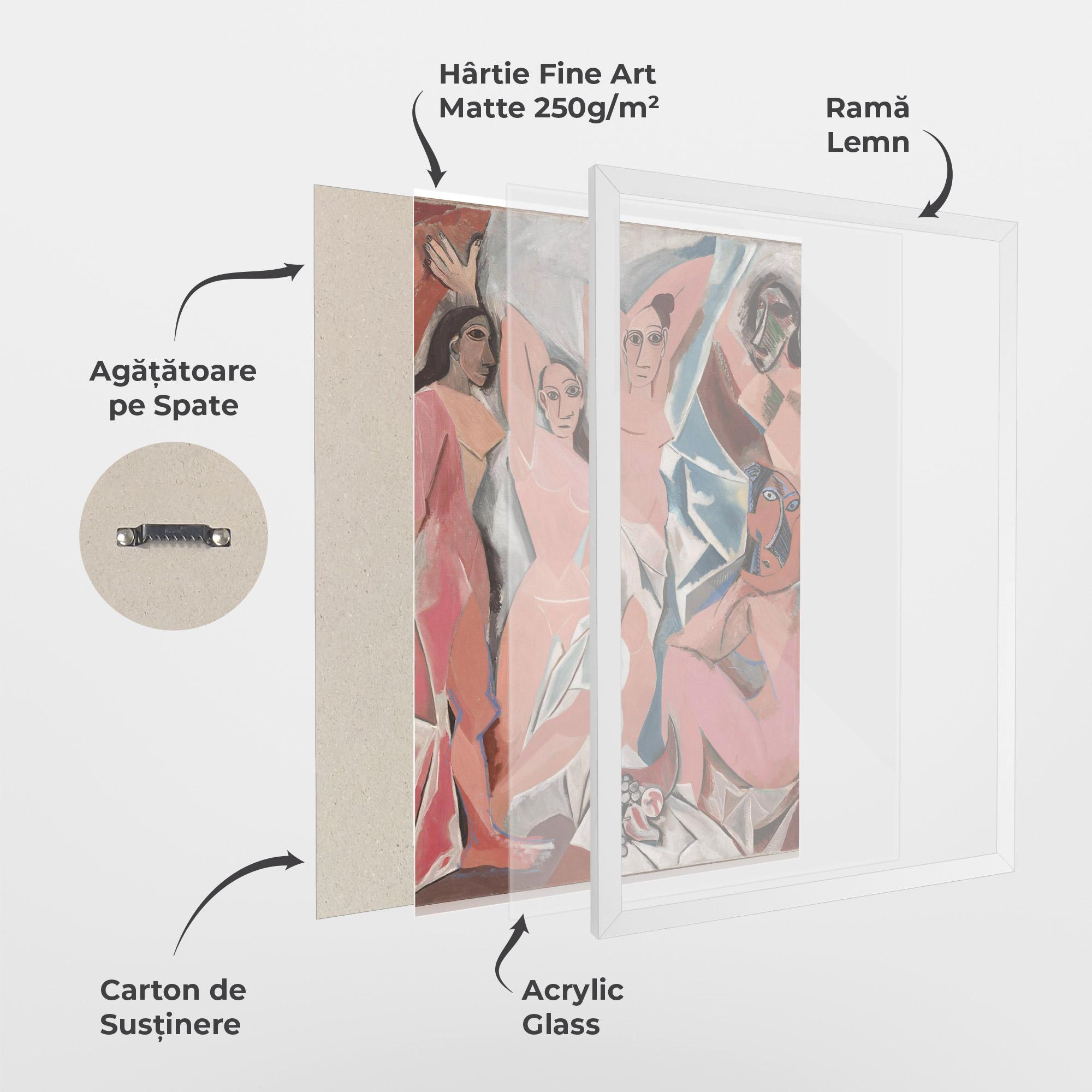 Poster Înrămat Les Demoiselles mockup 1