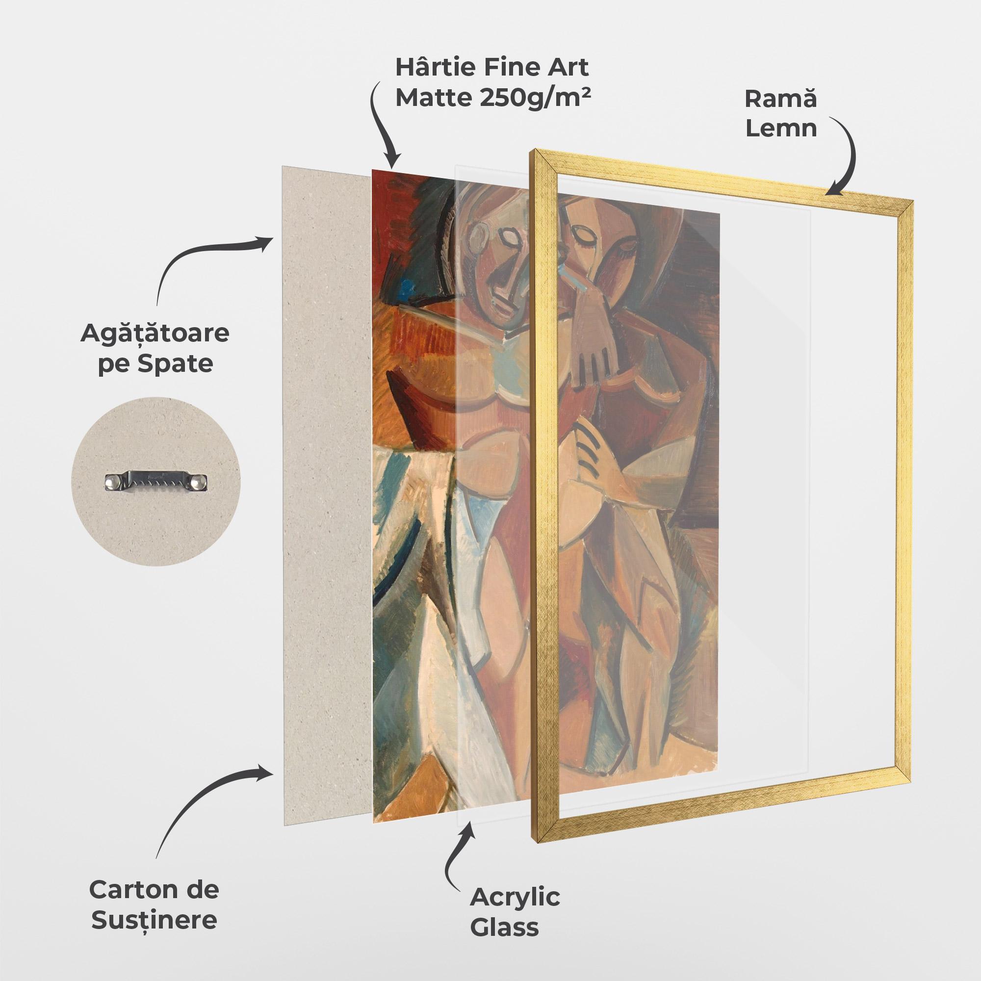 Poster Înrămat Friendship Two Nudes mockup 1