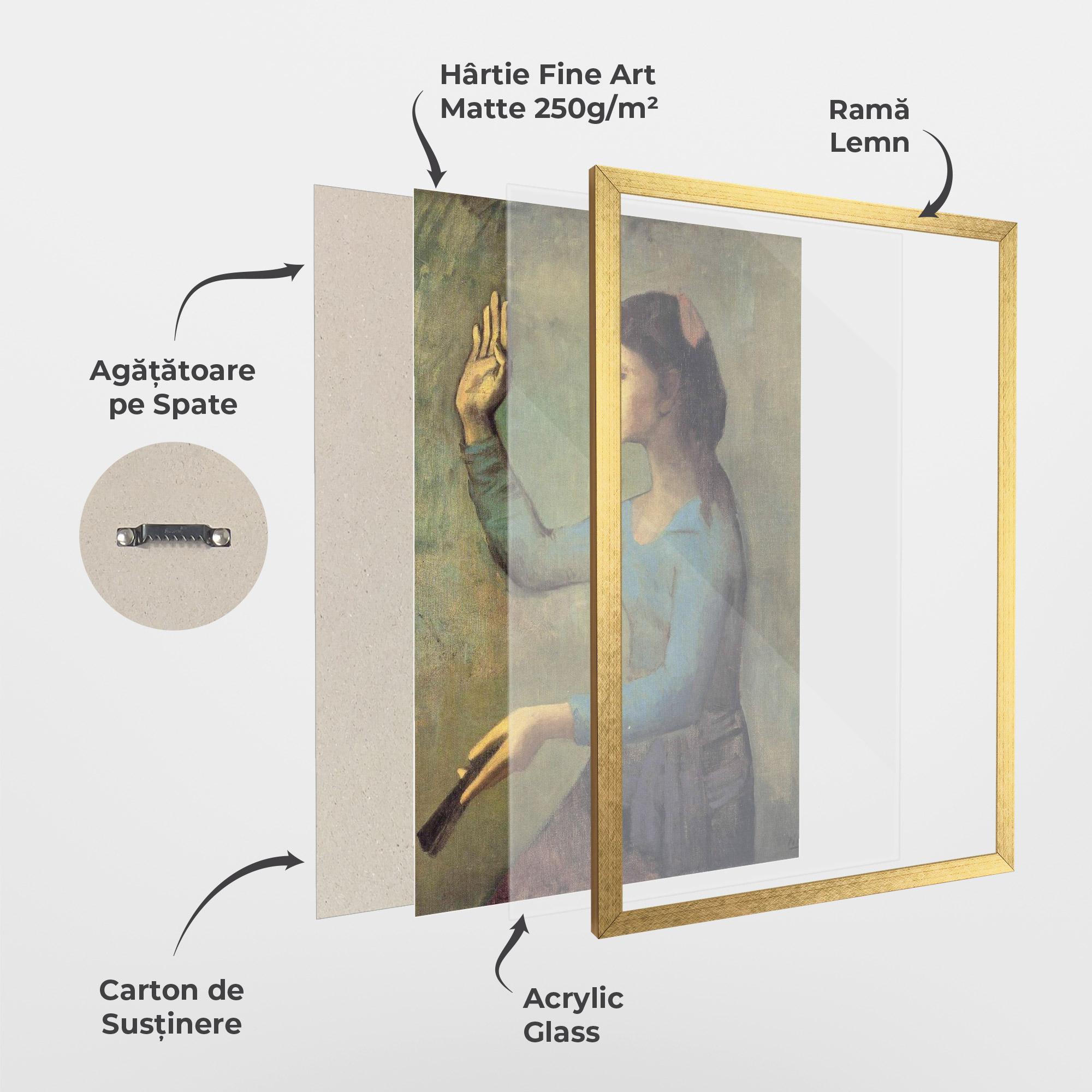 Poster Înrămat Lady With A Fan mockup 1