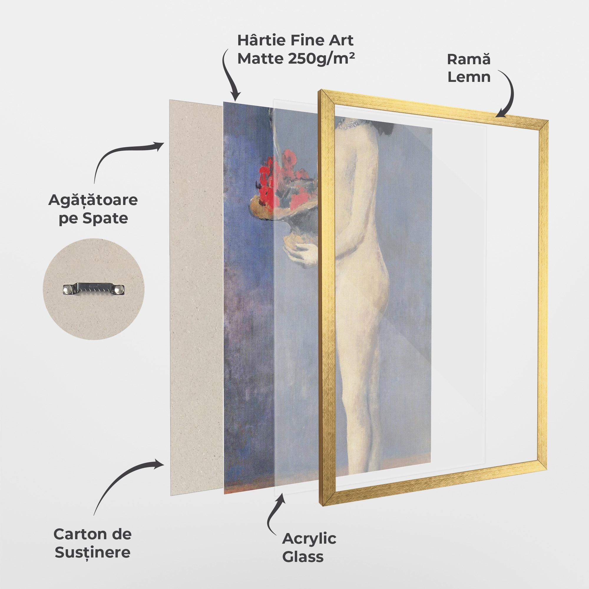 Poster Înrămat Le Panier Fleuri mockup 1