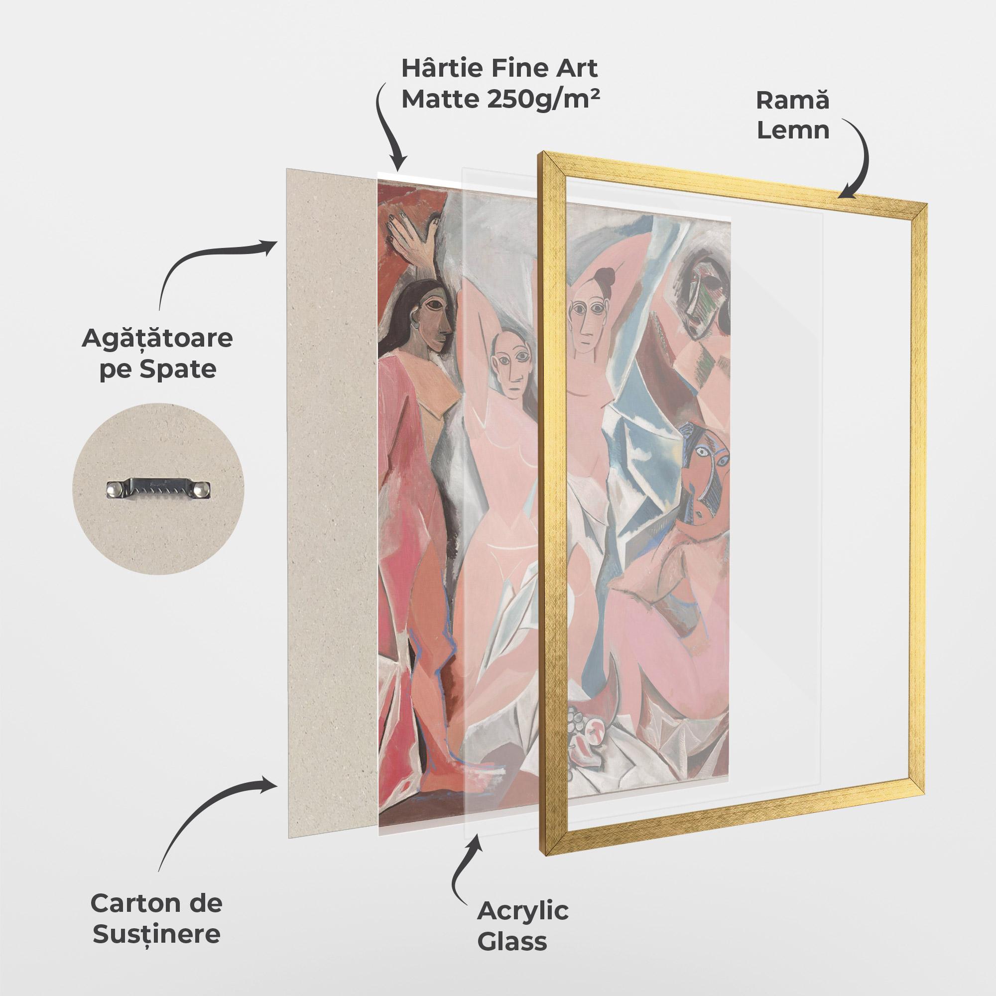 Poster Înrămat Les Demoiselles mockup 1