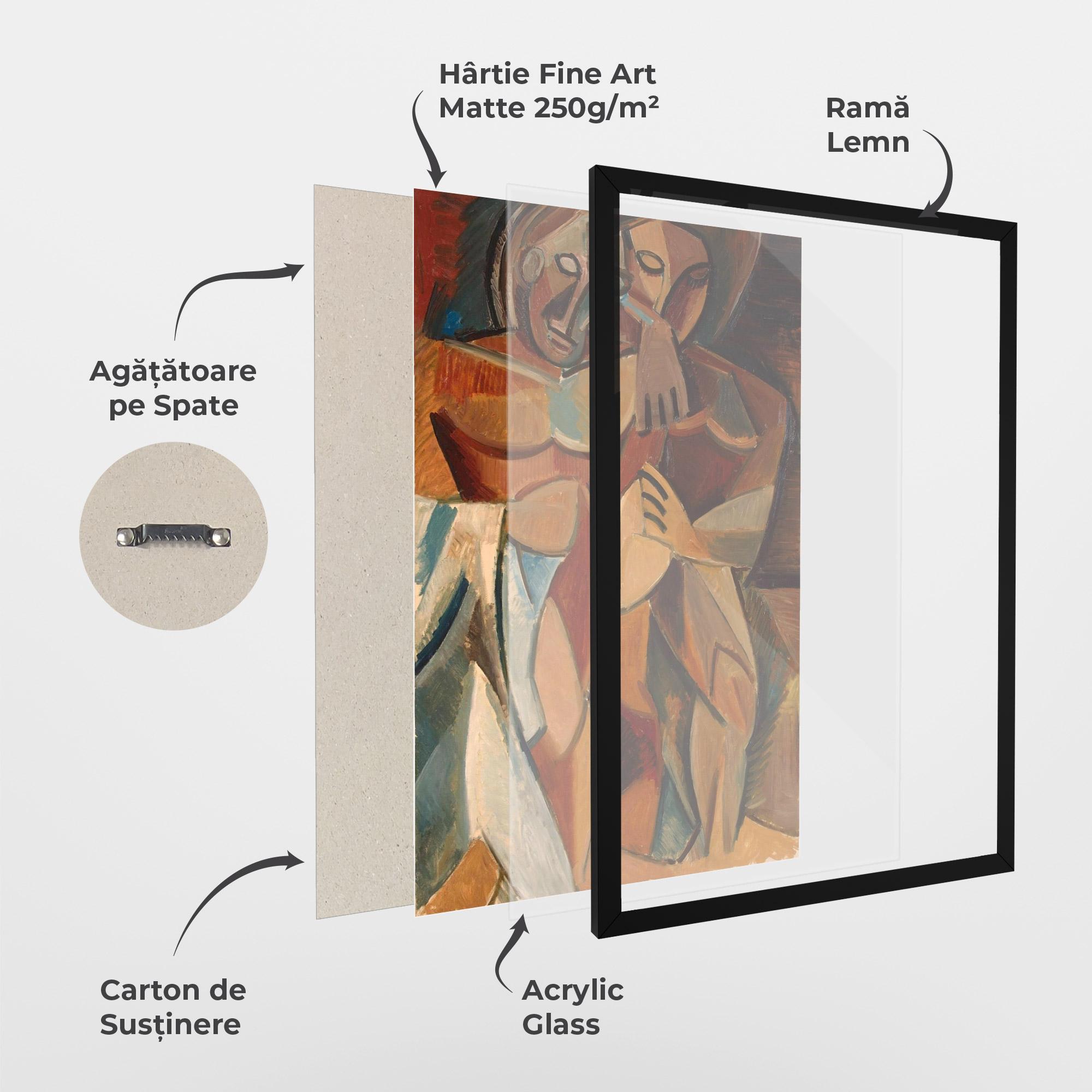 Poster Înrămat Friendship Two Nudes mockup 1