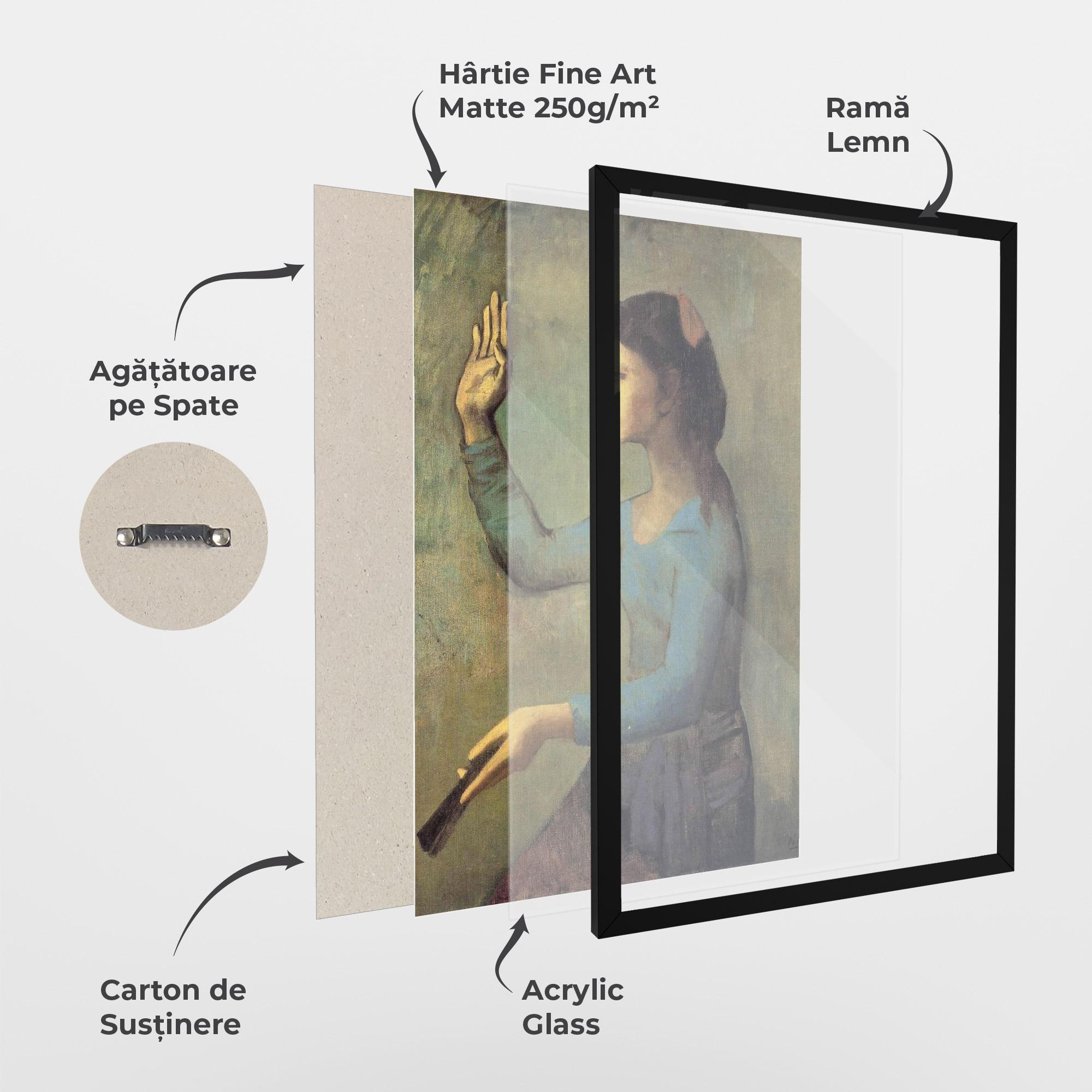 Poster Înrămat Lady With A Fan mockup 1