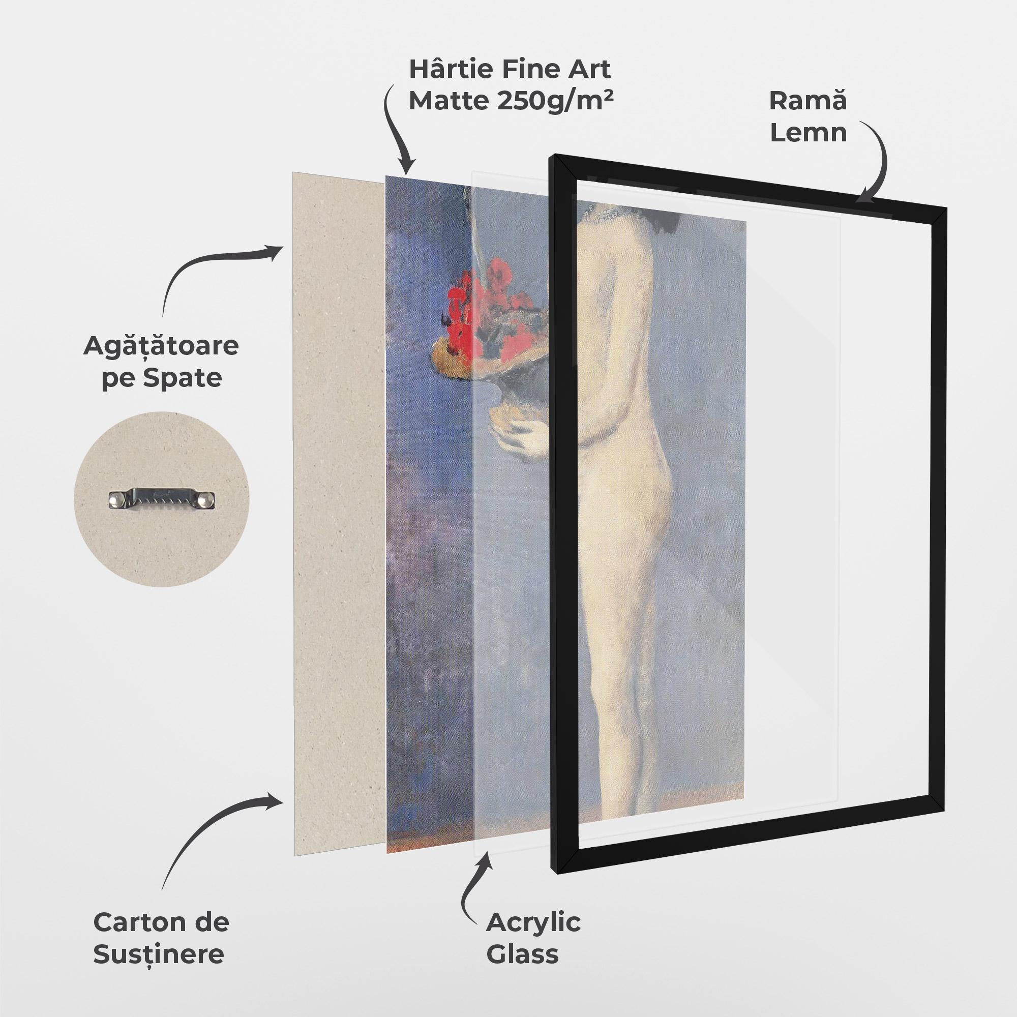 Poster Înrămat Le Panier Fleuri mockup 1