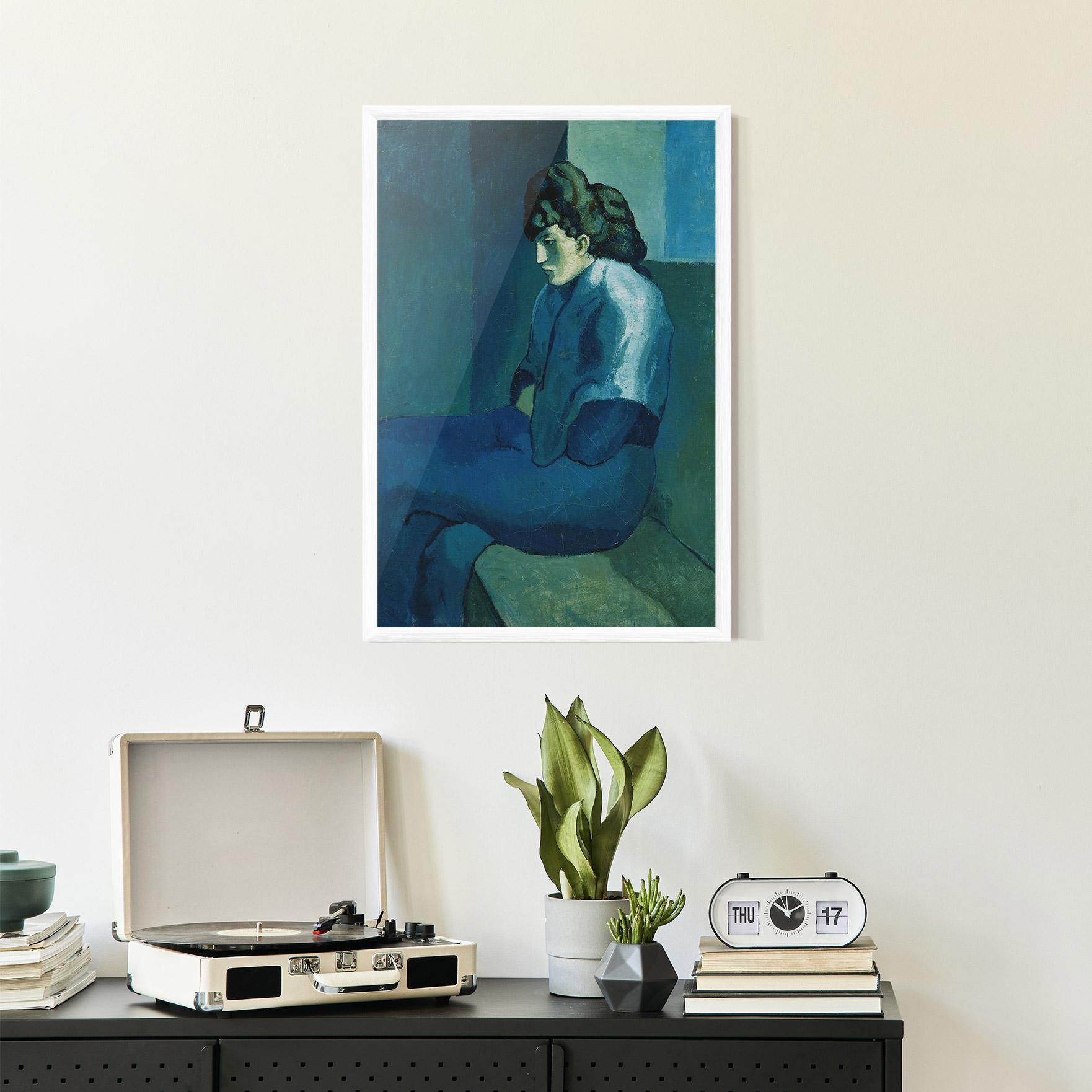 Poster Înrămat Femme Assise mockup 2