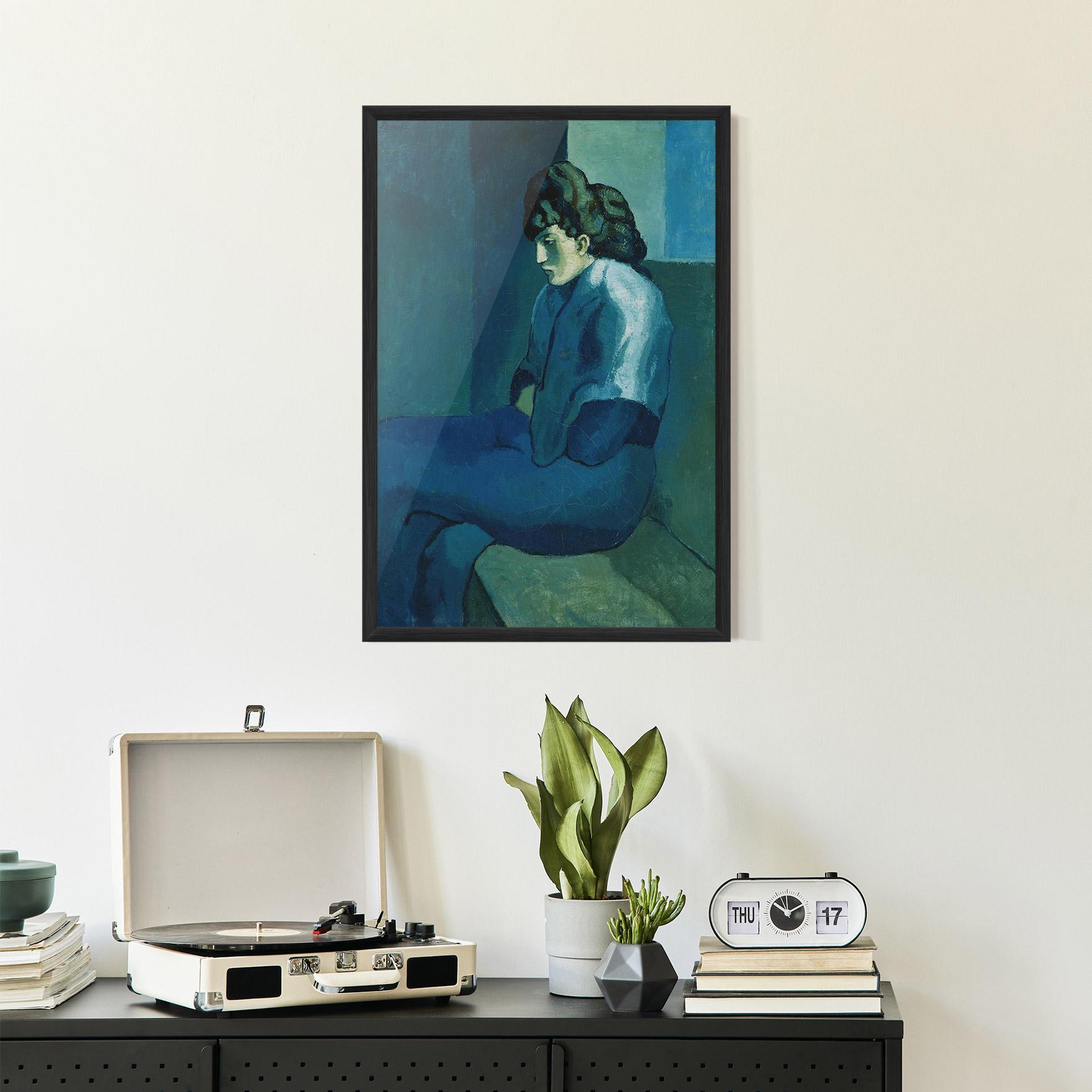 Poster Înrămat Femme Assise mockup 2