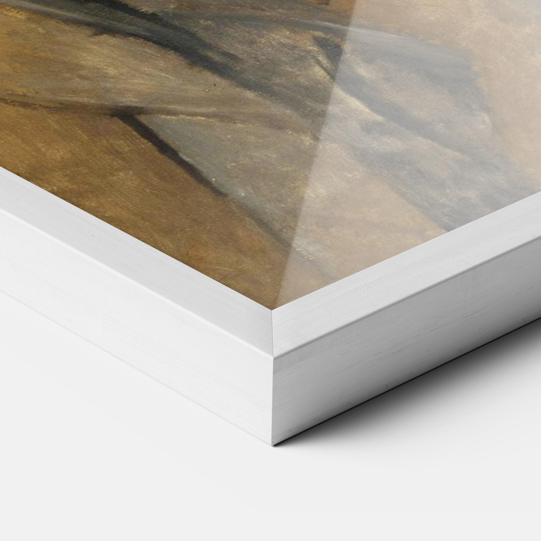 Poster Înrămat Woman With Mustard mockup 3