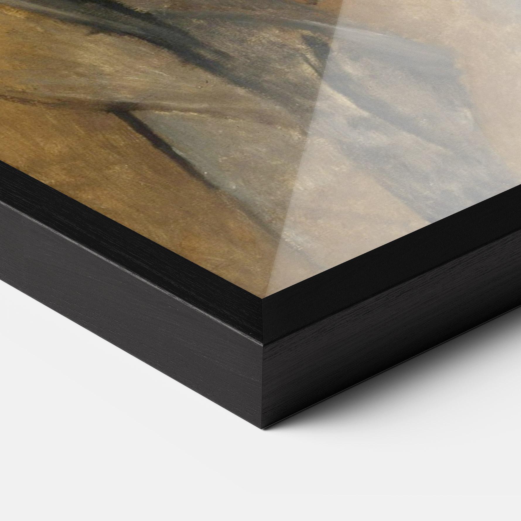 Poster Înrămat Woman With Mustard mockup 3