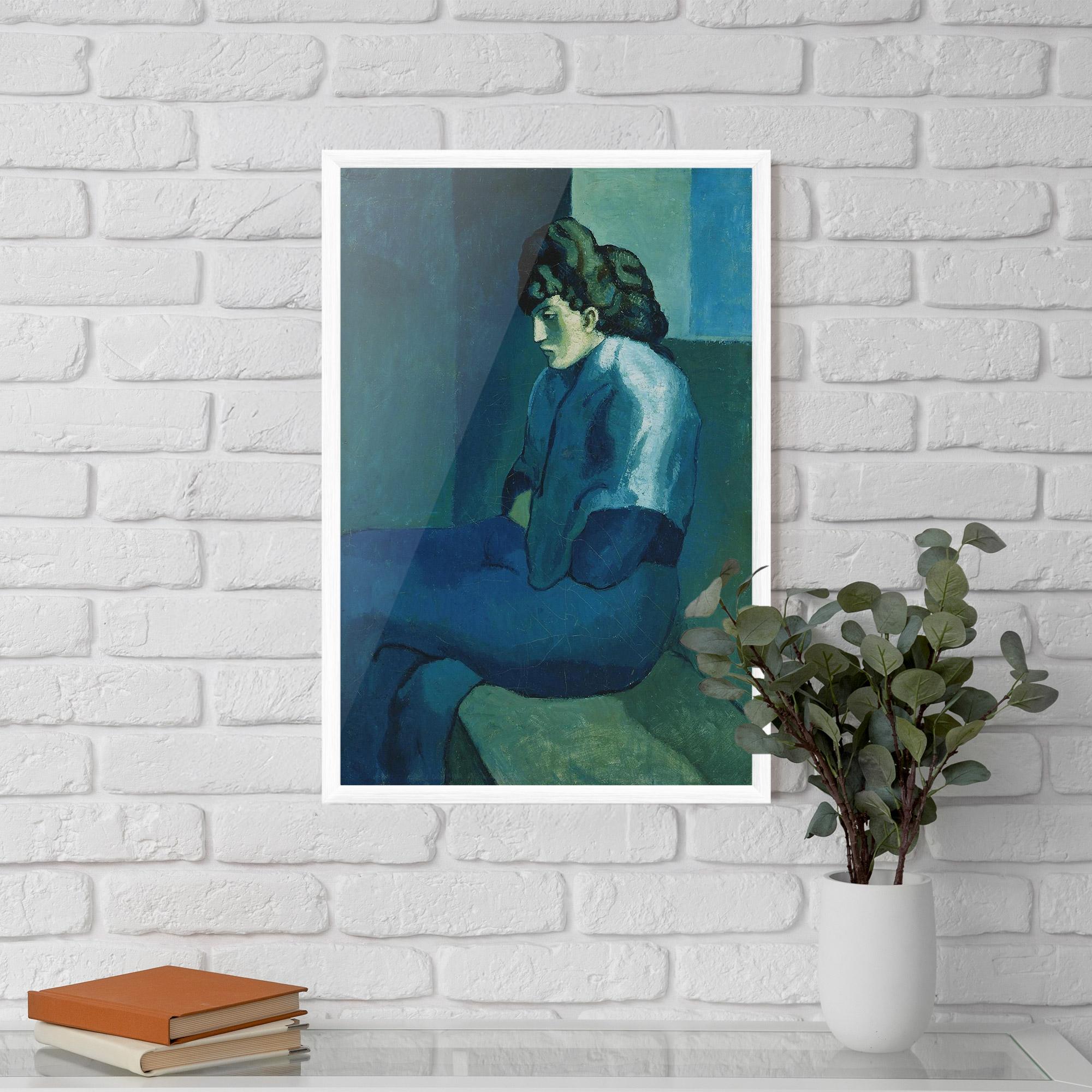 Poster Înrămat Femme Assise mockup 5