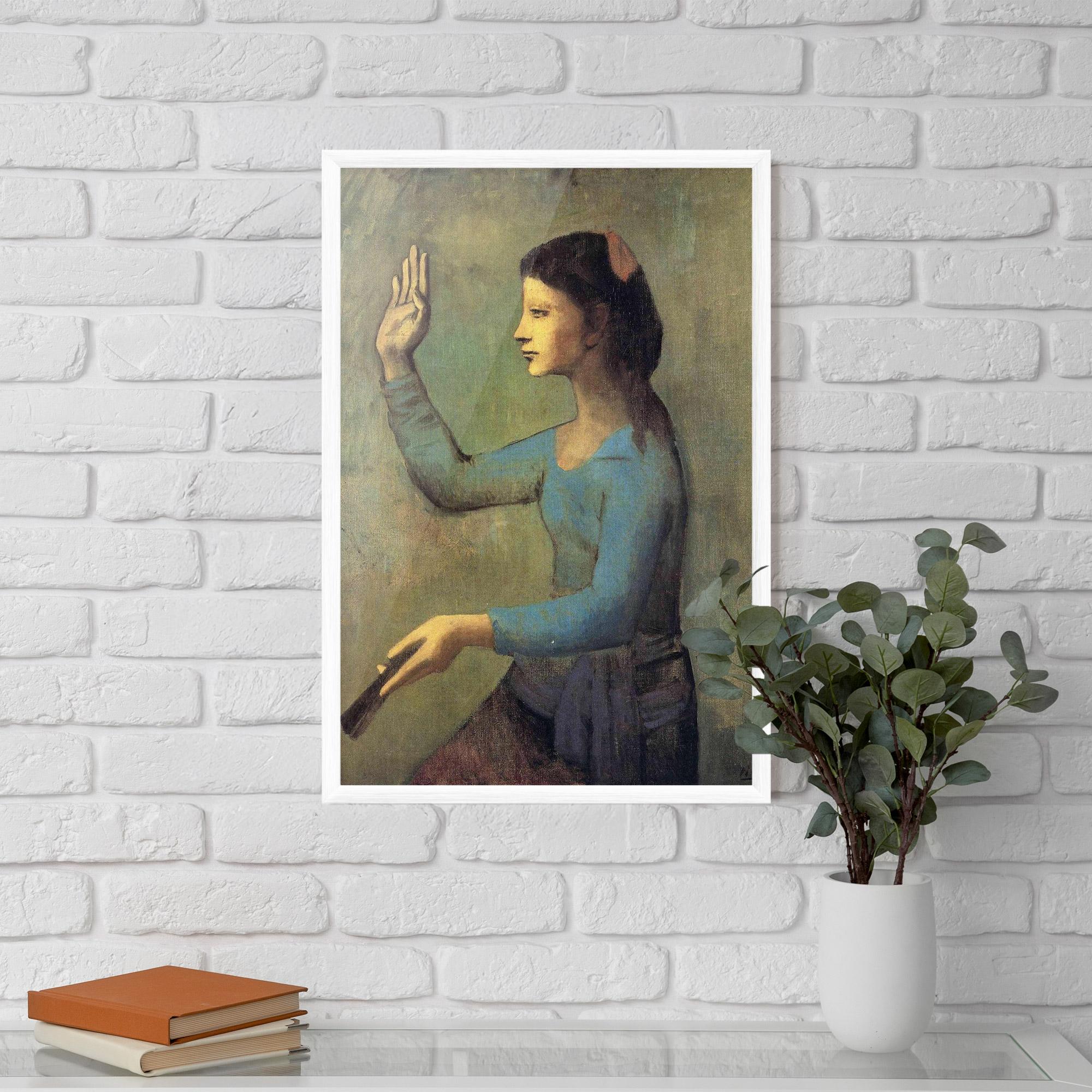 Poster Înrămat Lady With A Fan mockup 5