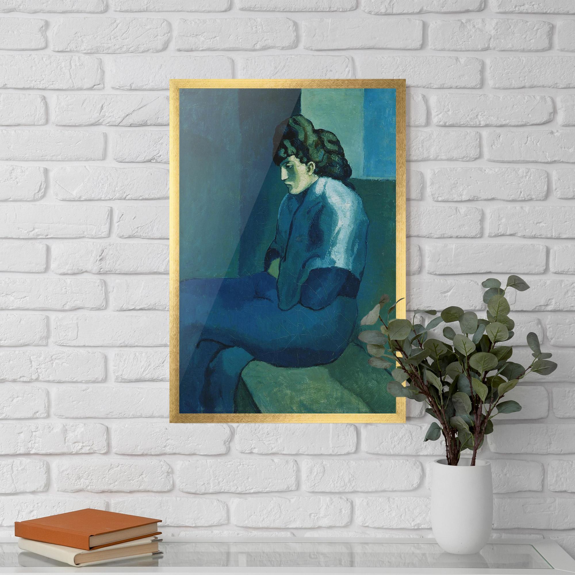 Poster Înrămat Femme Assise mockup 5