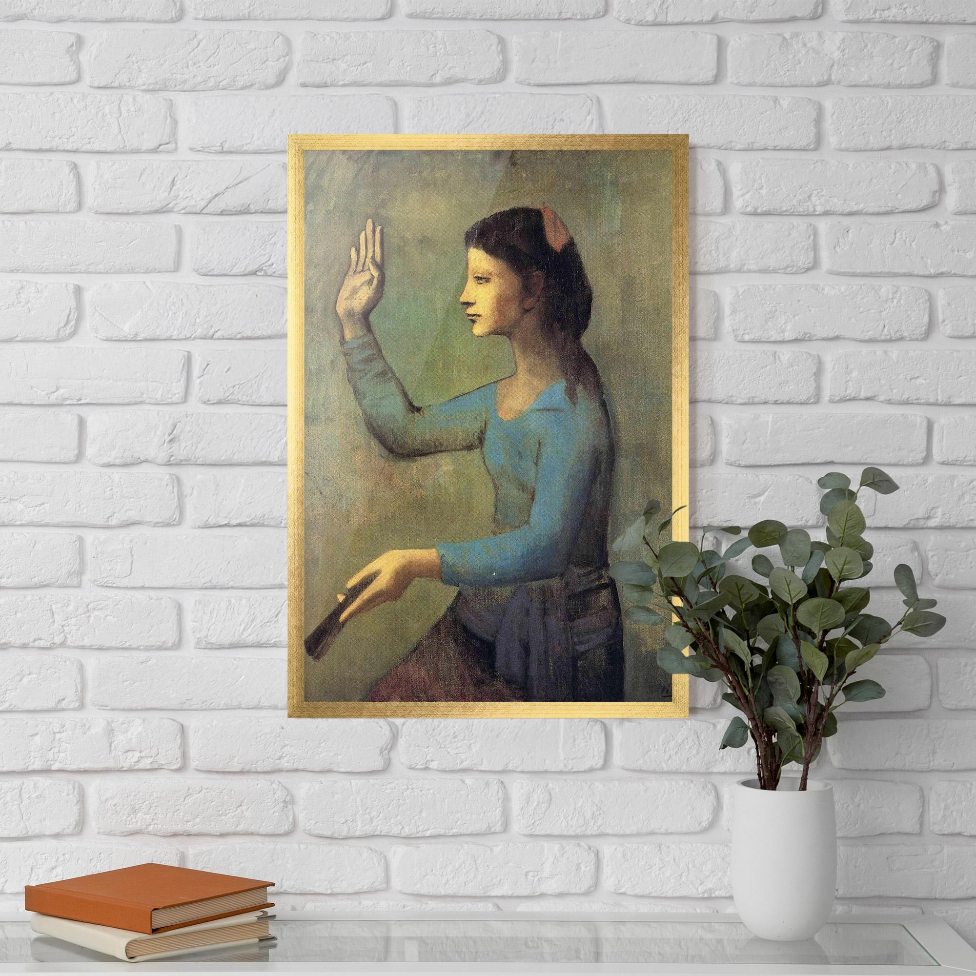 Poster Înrămat Lady With A Fan mockup 5