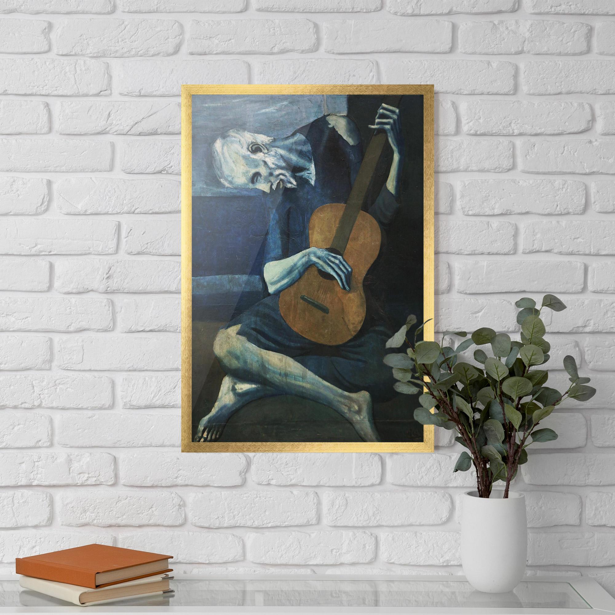 Poster Înrămat Old Guitarist mockup 5