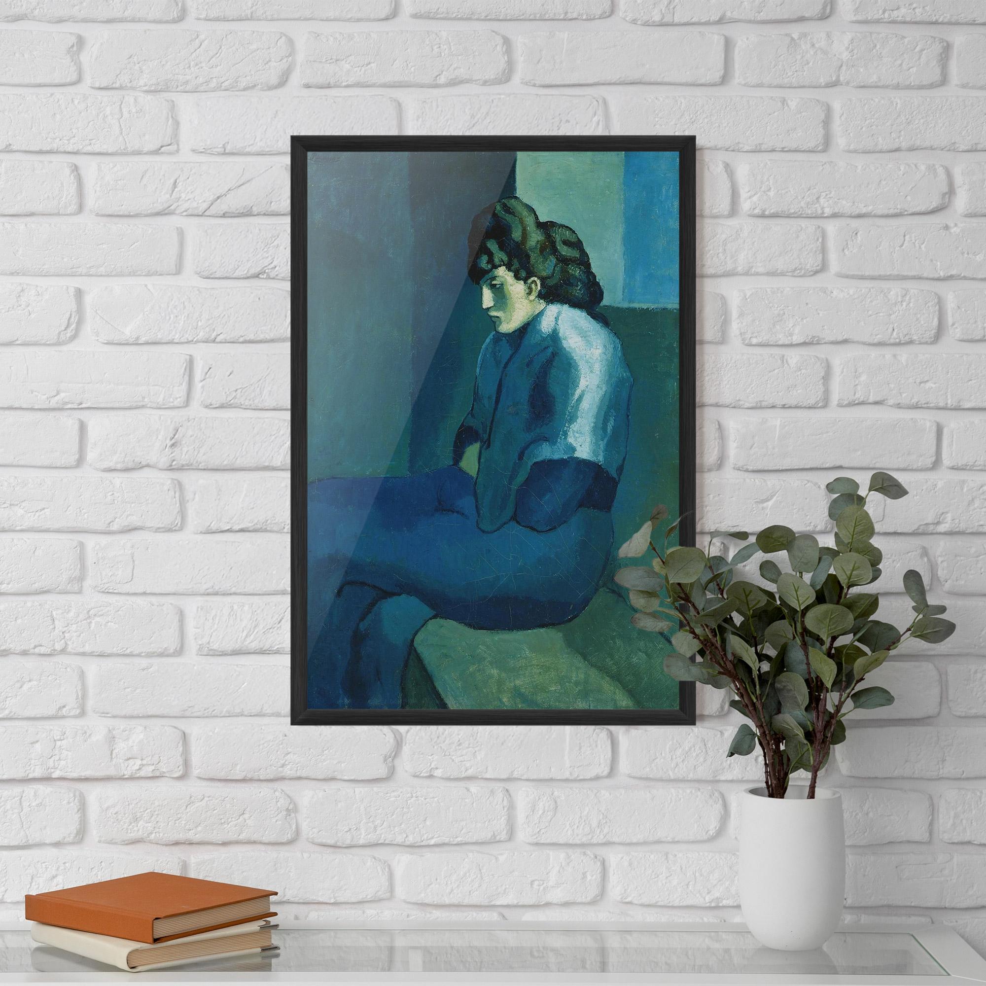 Poster Înrămat Femme Assise mockup 5