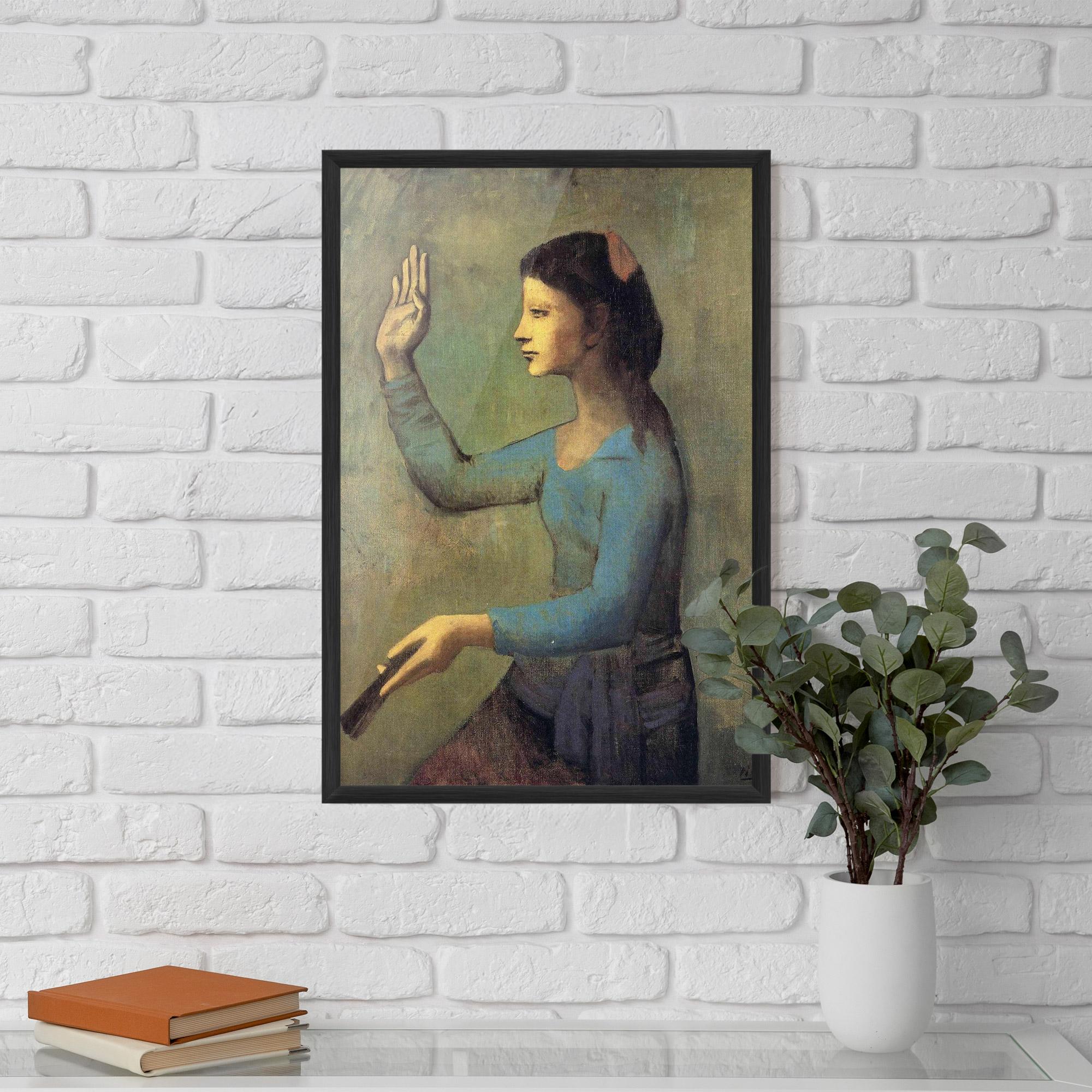 Poster Înrămat Lady With A Fan mockup 5