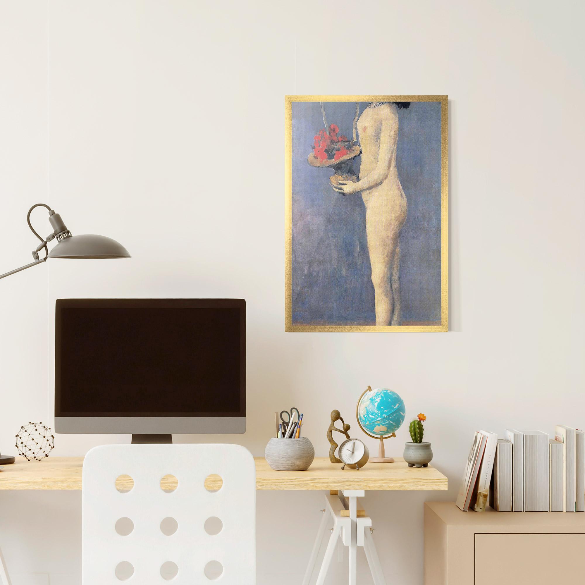 Poster Înrămat Le Panier Fleuri mockup 6