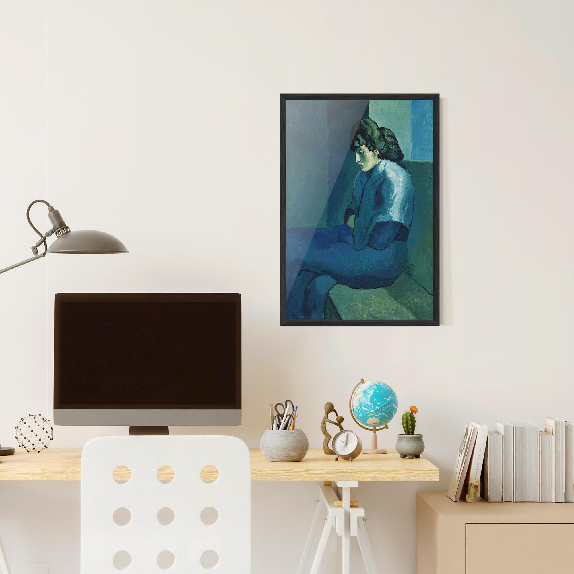 Poster Înrămat Femme Assise mockup 6