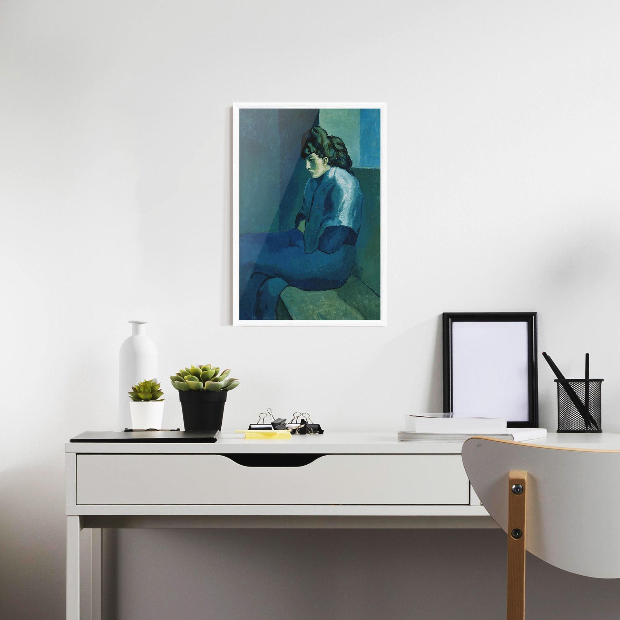 Poster Înrămat Femme Assise mockup 7