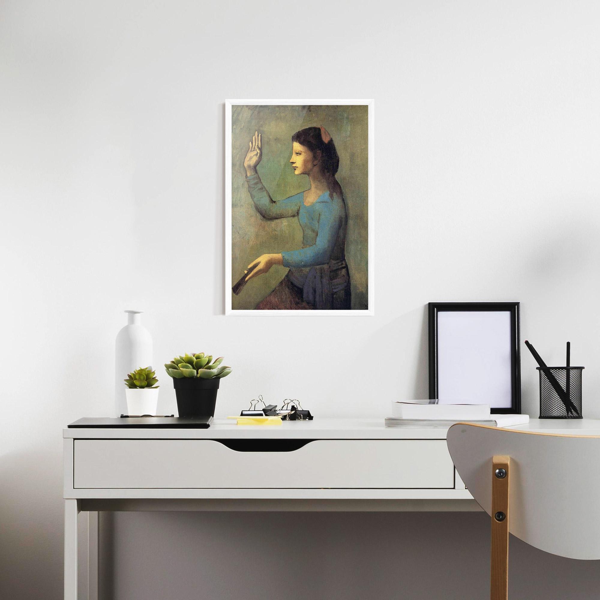 Poster Înrămat Lady With A Fan mockup 7