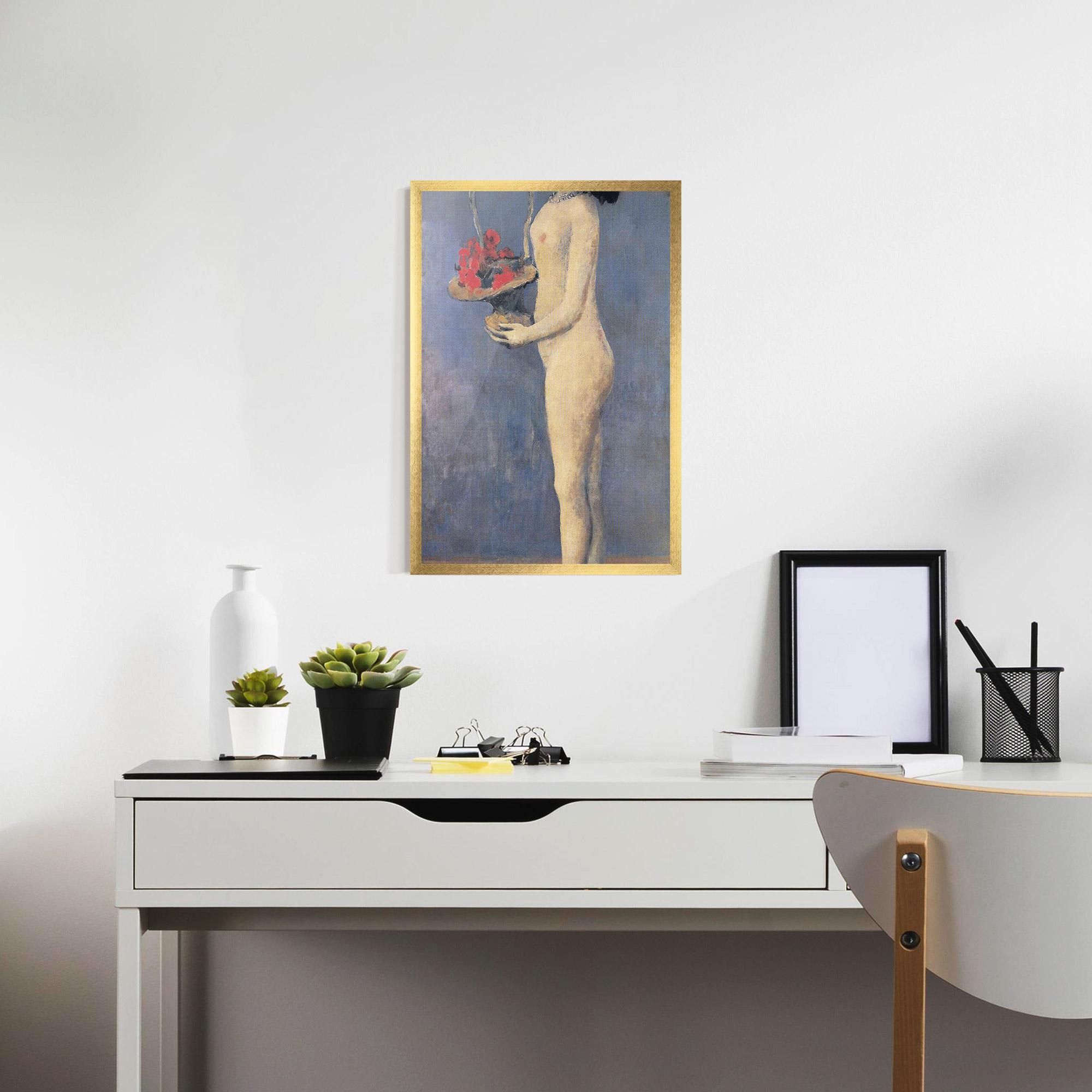 Poster Înrămat Le Panier Fleuri mockup 7